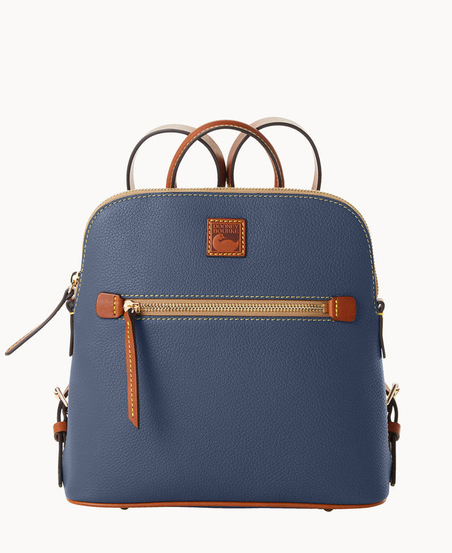 dooney & bourke blue pebble leather backpack Dooney & Bourke Black Pebble Leather Backpack