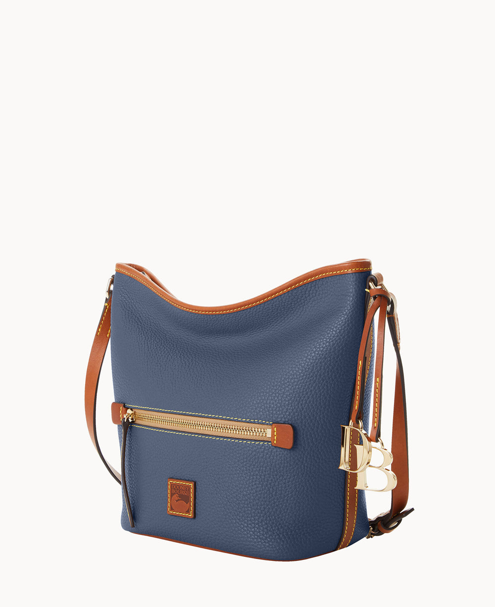 Pebble Grain Zip Sac