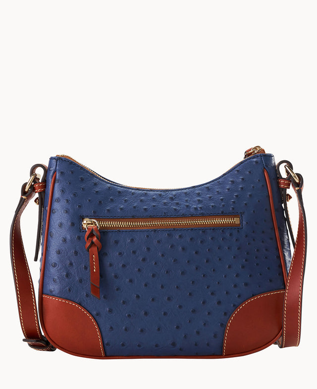 Ostrich Crossbody Hobo
