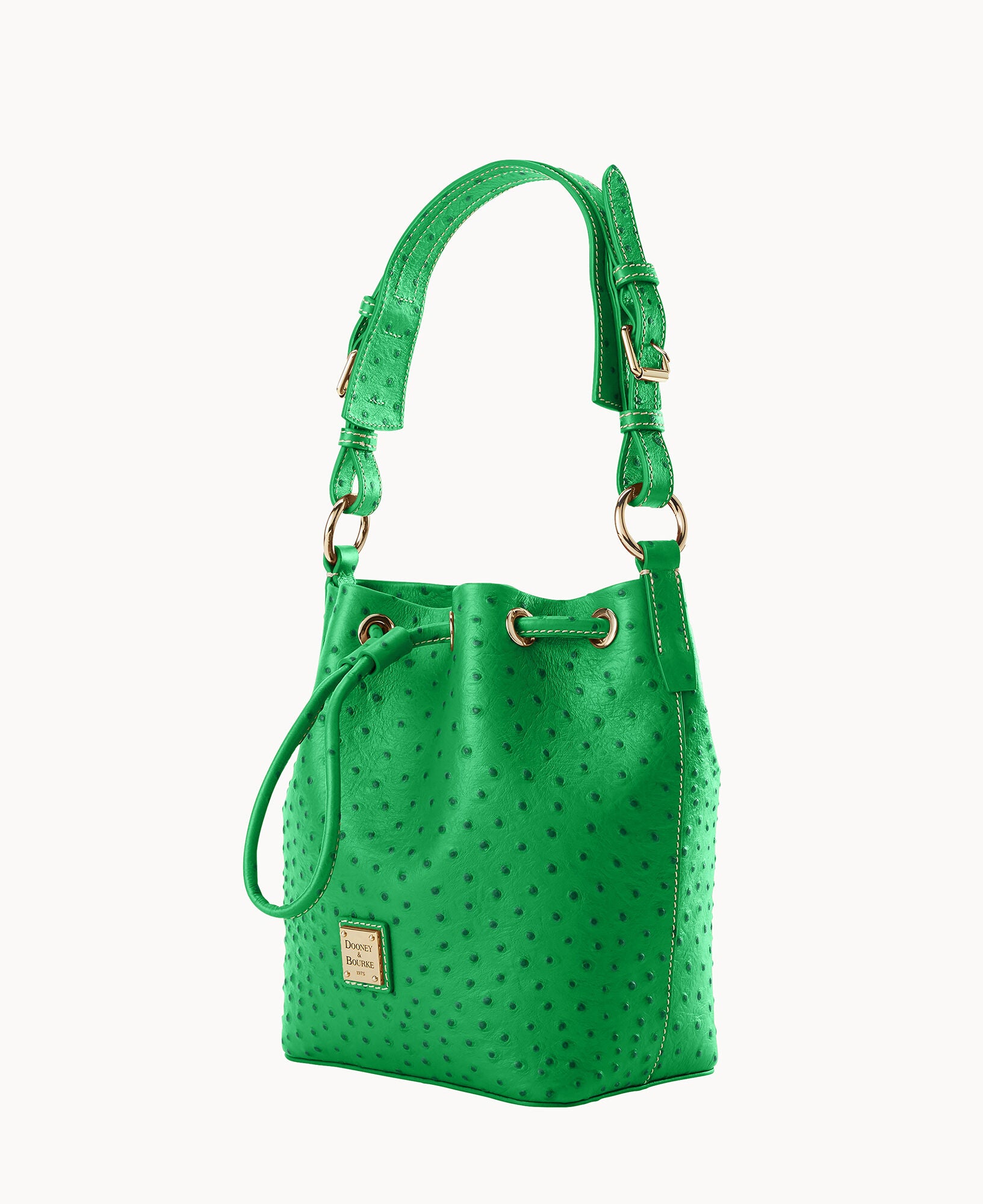 新品 未使用 PU OSTRICH BOSTON BAG green 22 Tote Vegan Ostrich