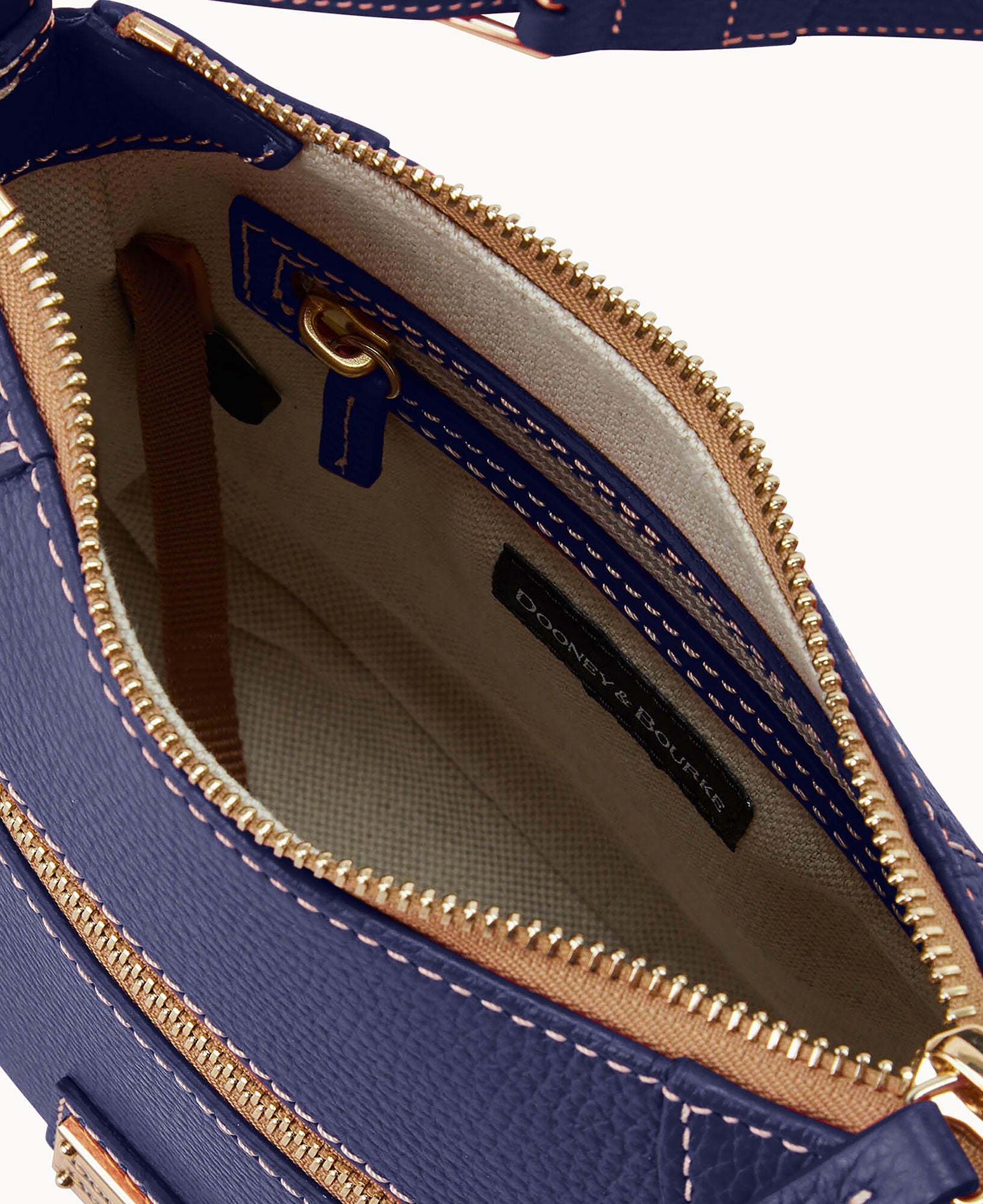 Lucca Leather Front Zip Crossbody – Dooney & Bourke