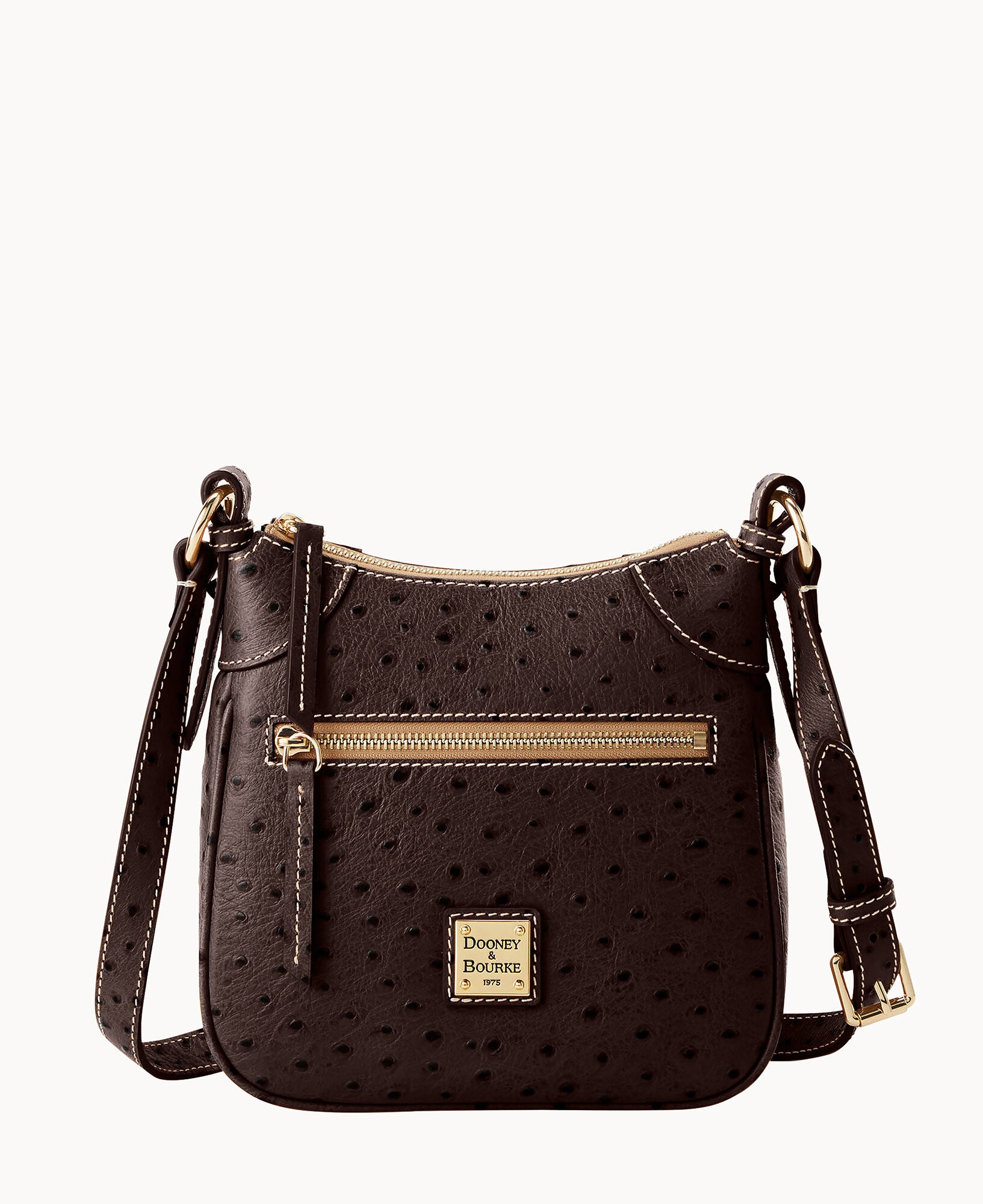 Ostrich Front Zip Crossbody – Dooney & Bourke
