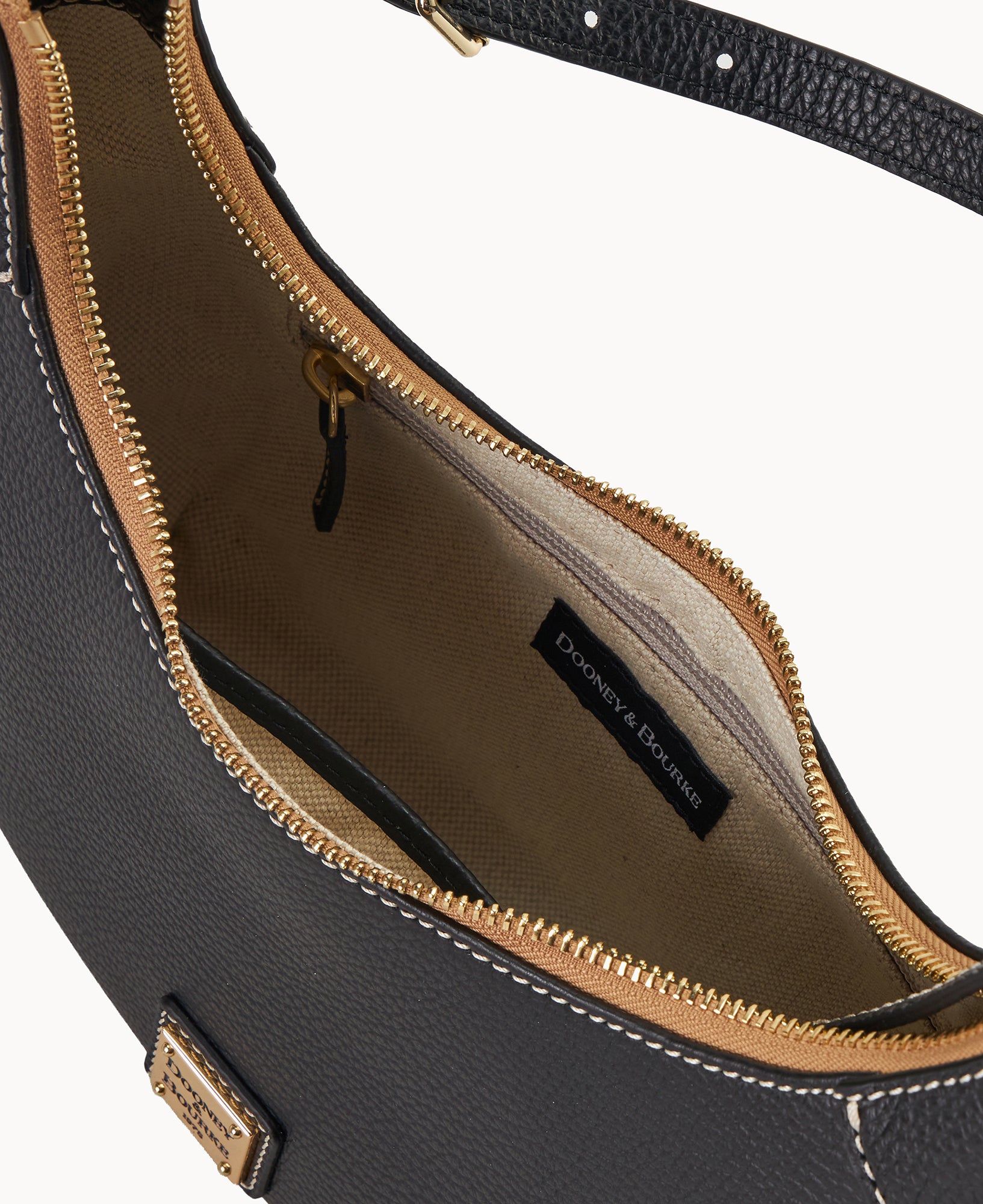 I06 Dooney & Bourke ショルダーバッグ ブラック レザー Lucca Leather Large Hobo – Dooney & Bourke