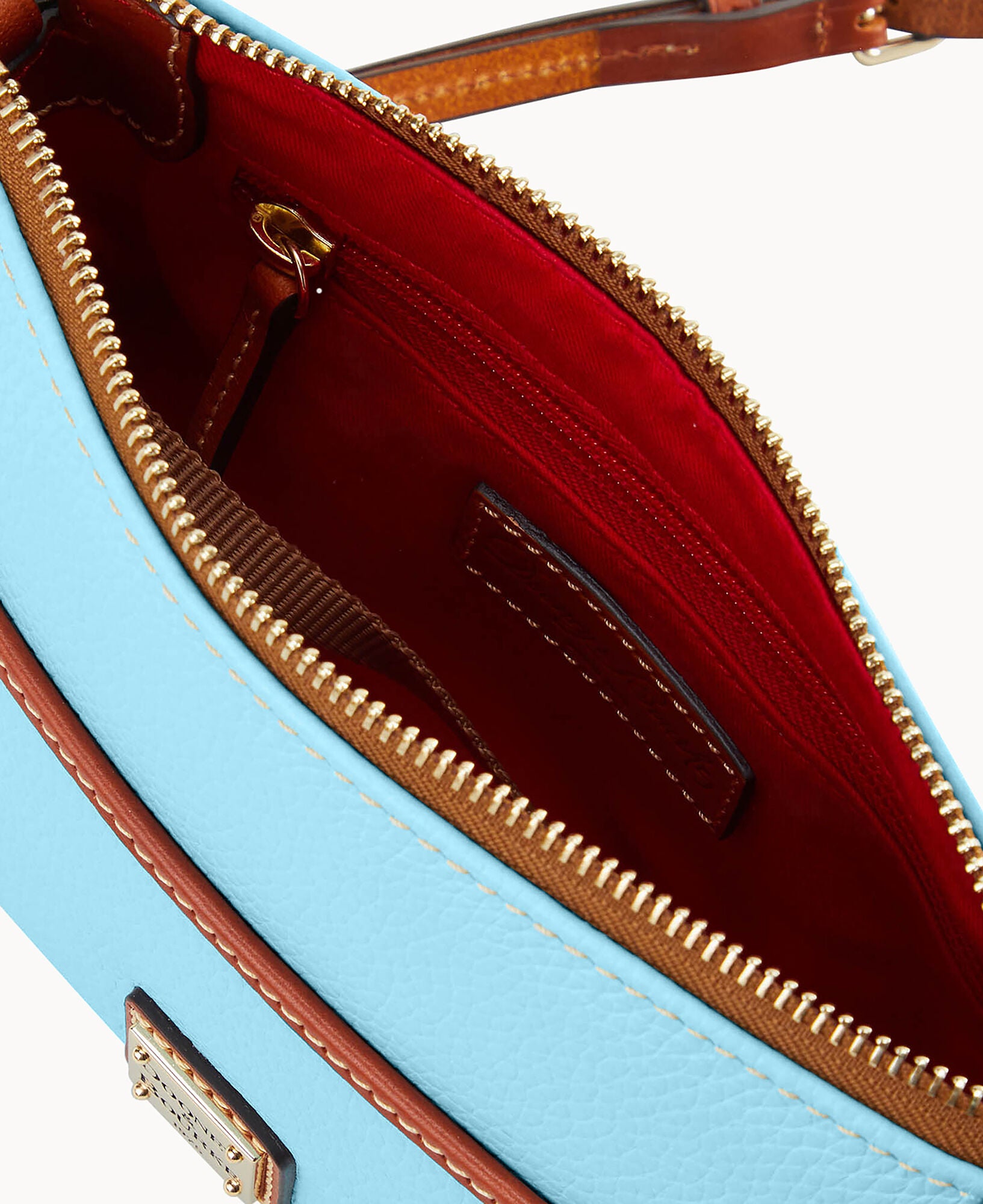 ドゥニーバーク DOONEY&amp;BOURKE バッグ ショルダーバッグ カーフレザー 本革 カバン レディース ネイビー 70s USA製 DOONEY&BOURKE レザー ショルダーバッグ ネイビー ブラウン