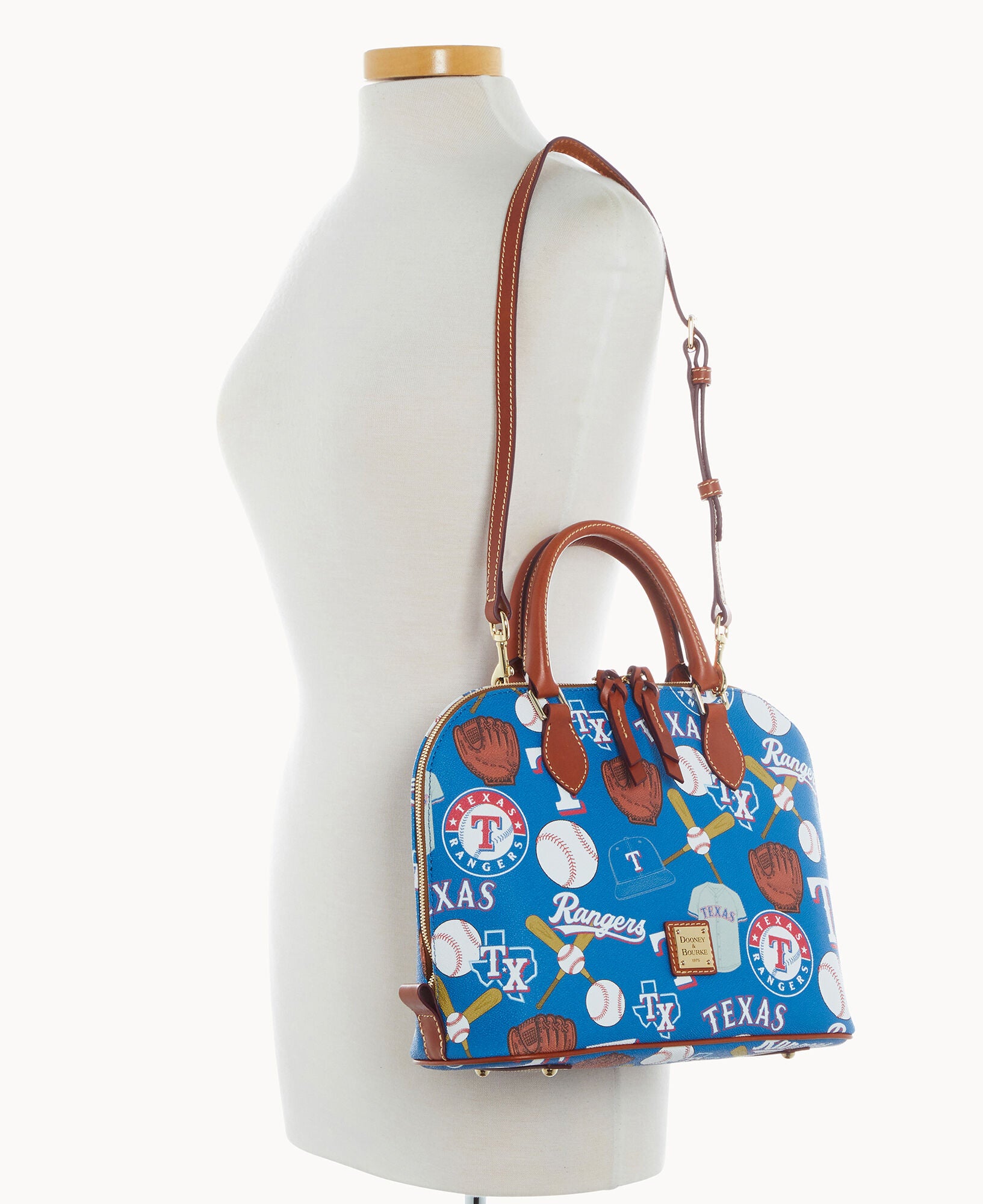 MLB Rangers Zip Zip Satchel – Dooney & Bourke