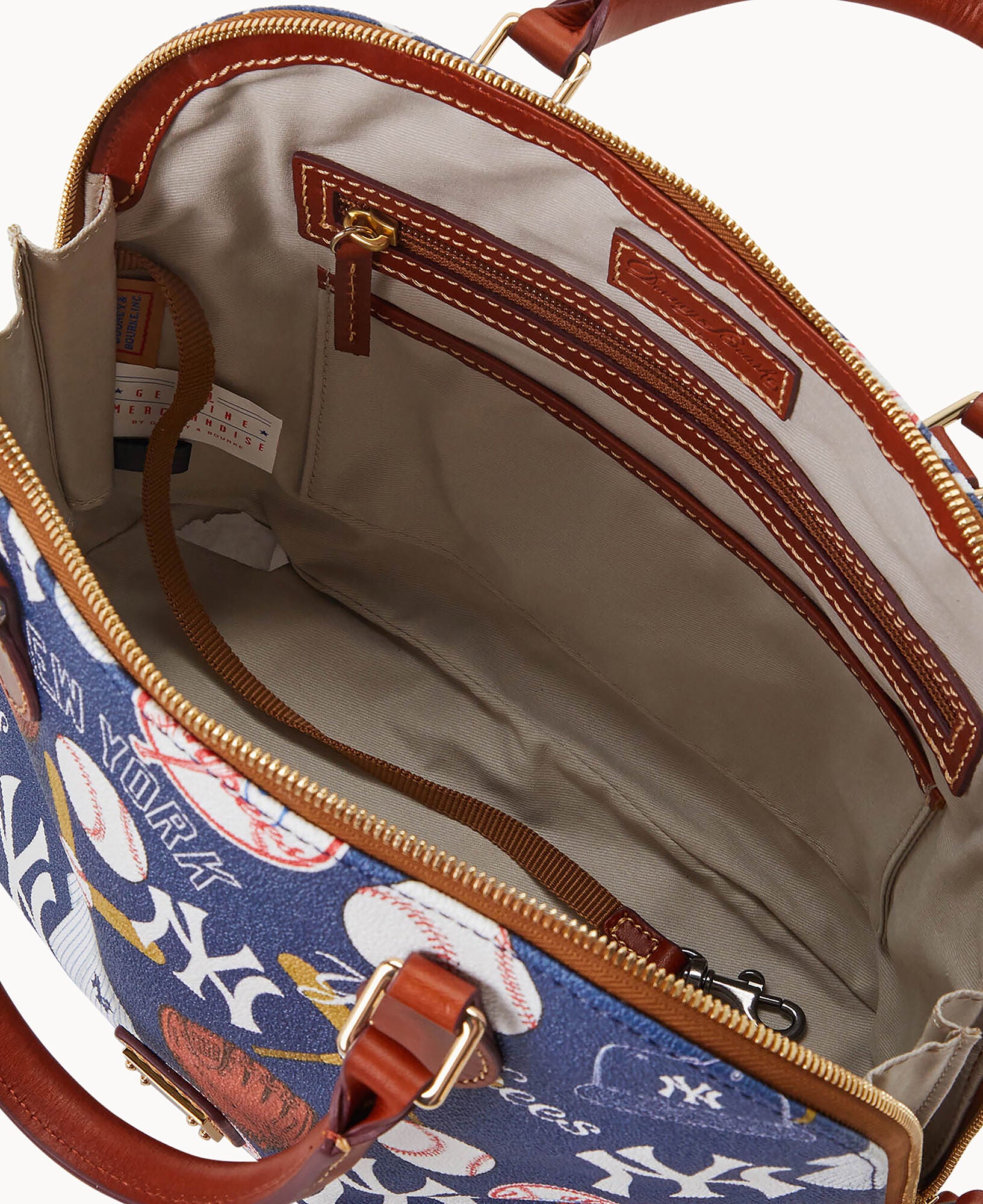 MLB Yankees Zip Zip Satchel – Dooney & Bourke
