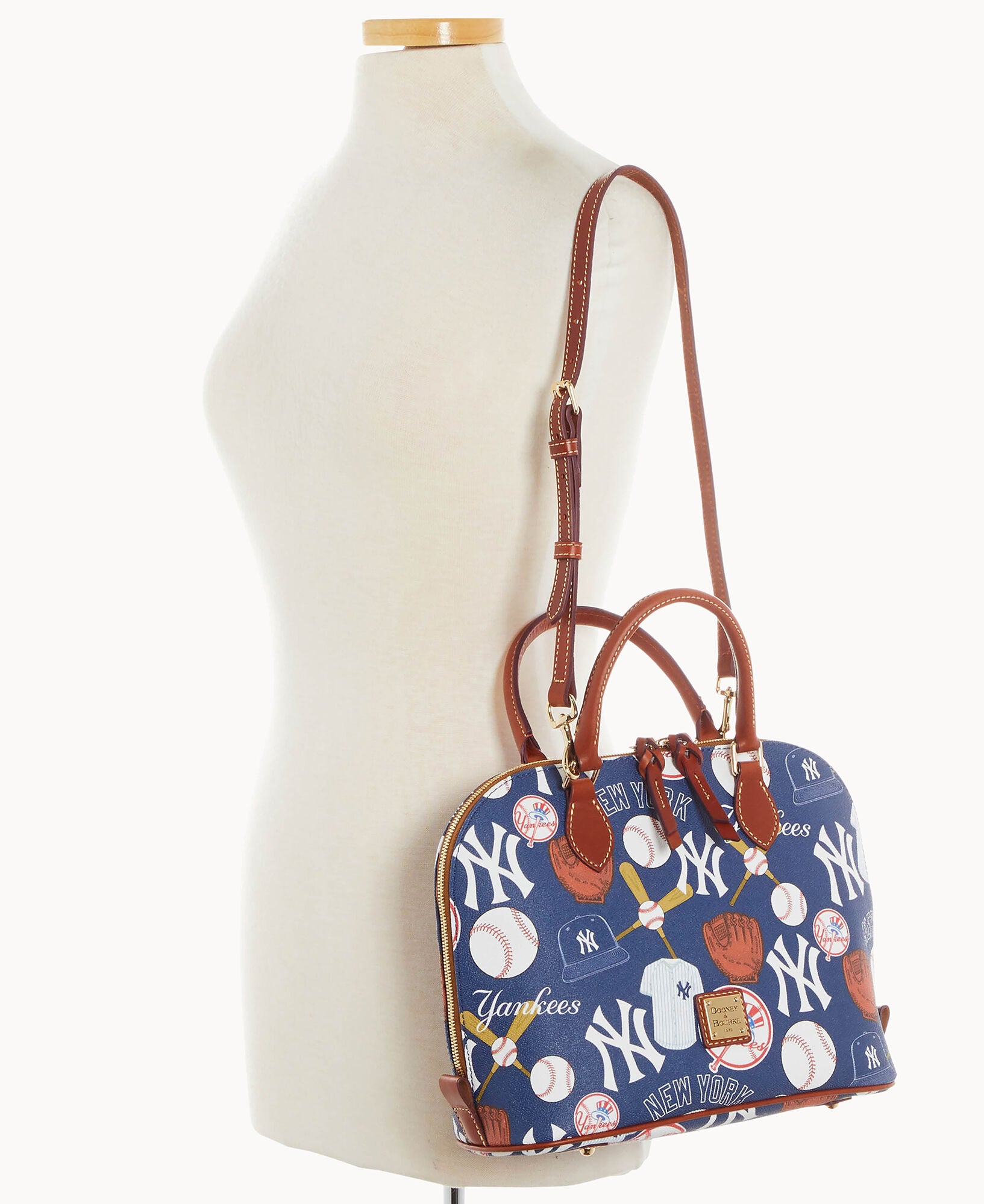 MLB Yankees Zip Zip Satchel – Dooney & Bourke