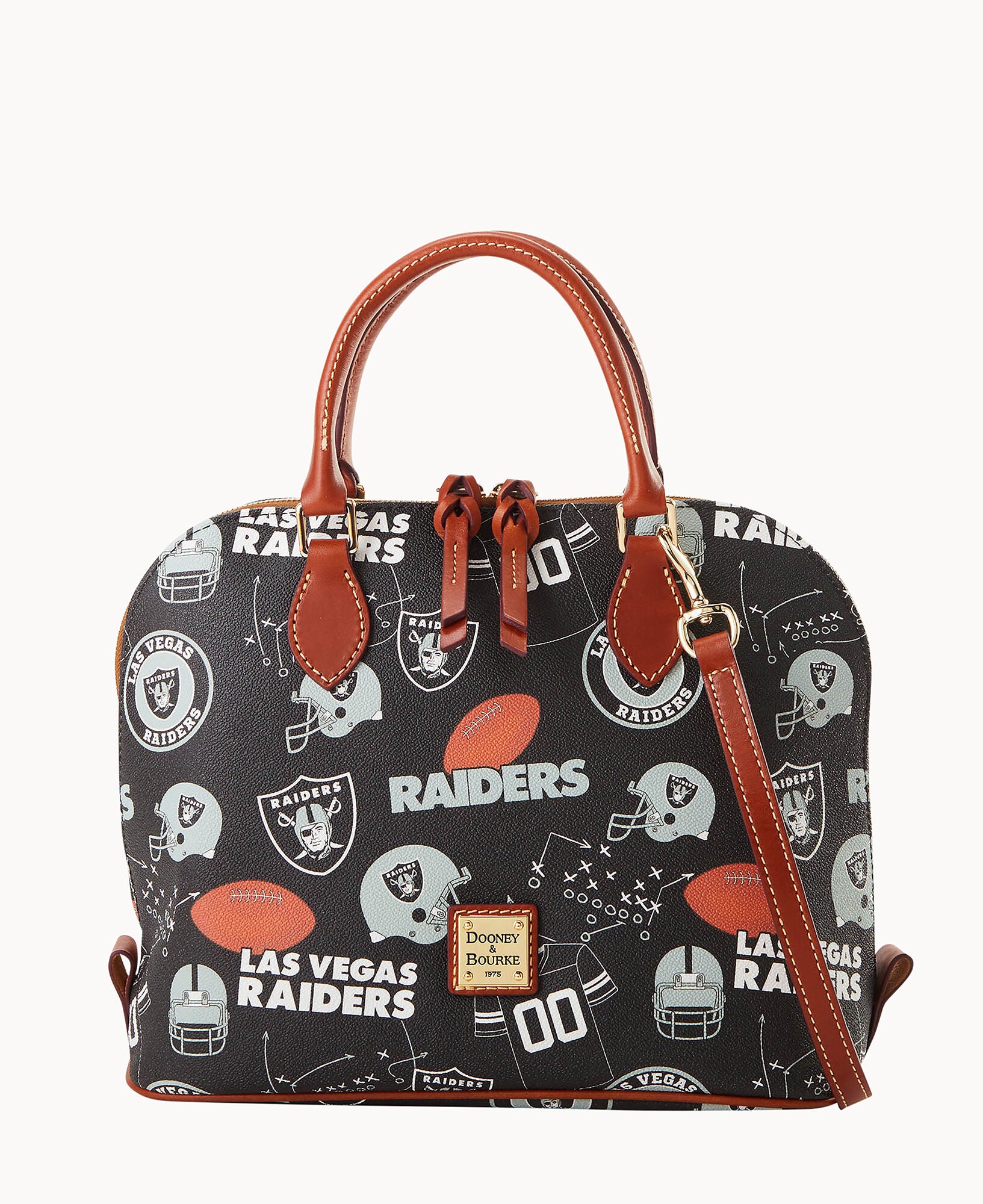 NFL Raiders Zip Zip Satchel – Dooney & Bourke