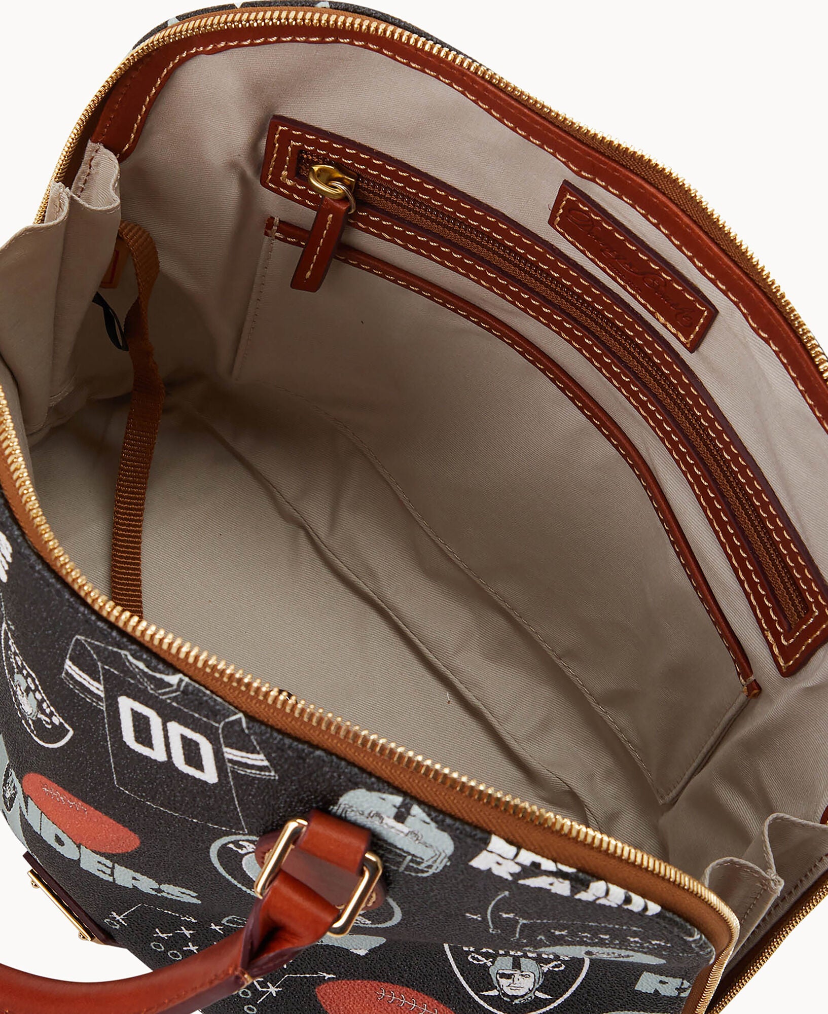 NFL Raiders Zip Zip Satchel – Dooney & Bourke
