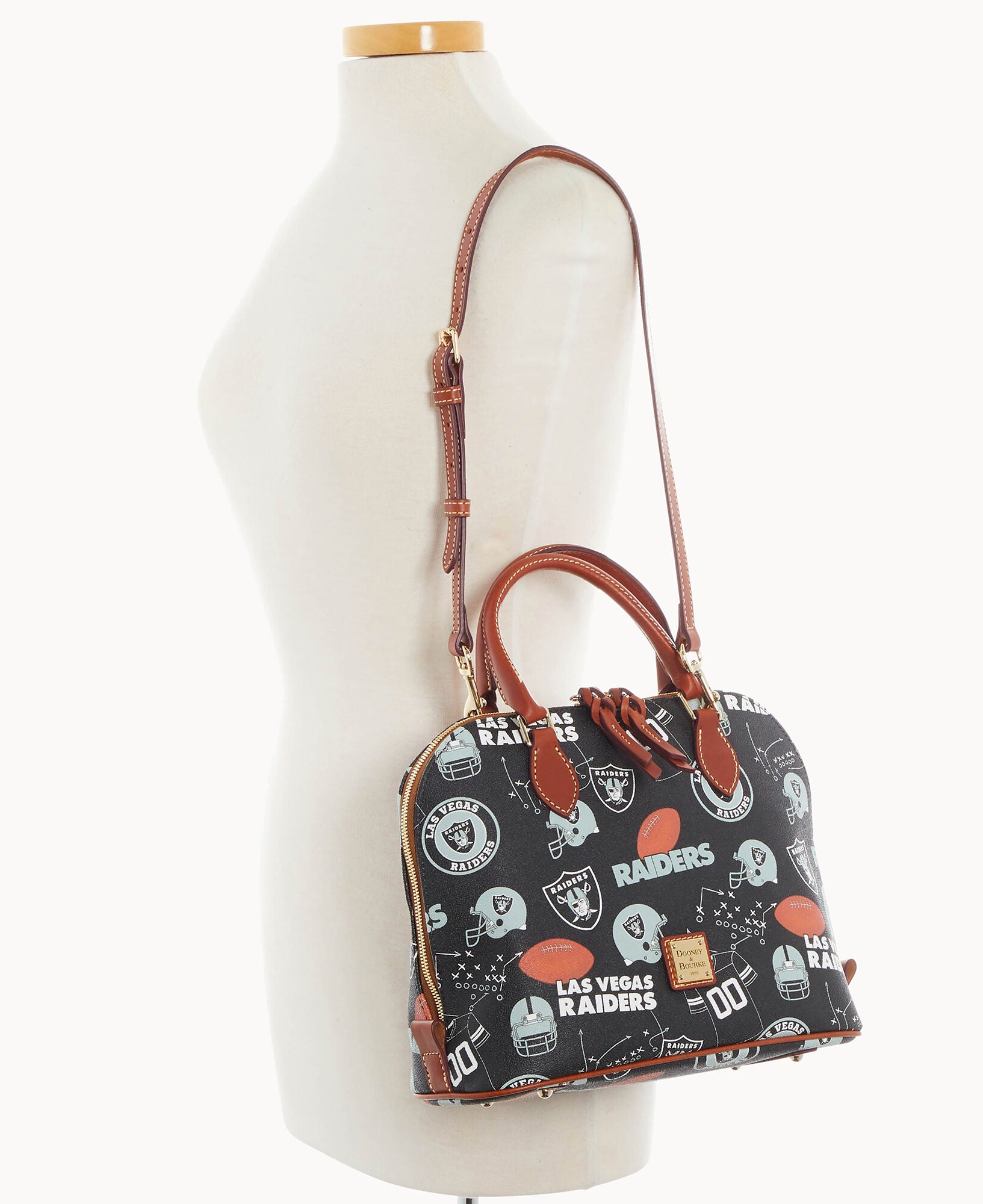 NFL Raiders Zip Zip Satchel – Dooney & Bourke