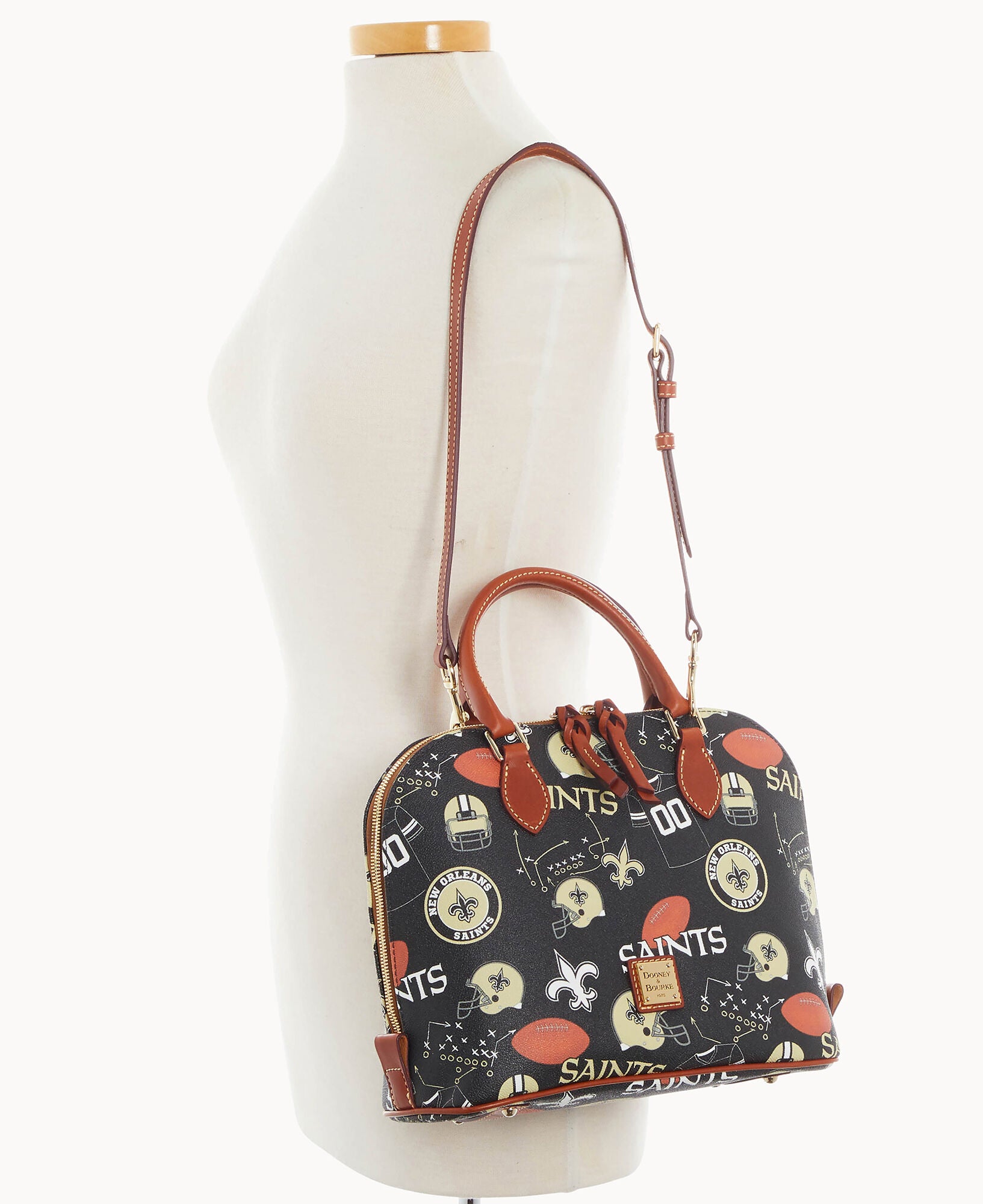 NFL Saints Zip Zip Satchel – Dooney & Bourke