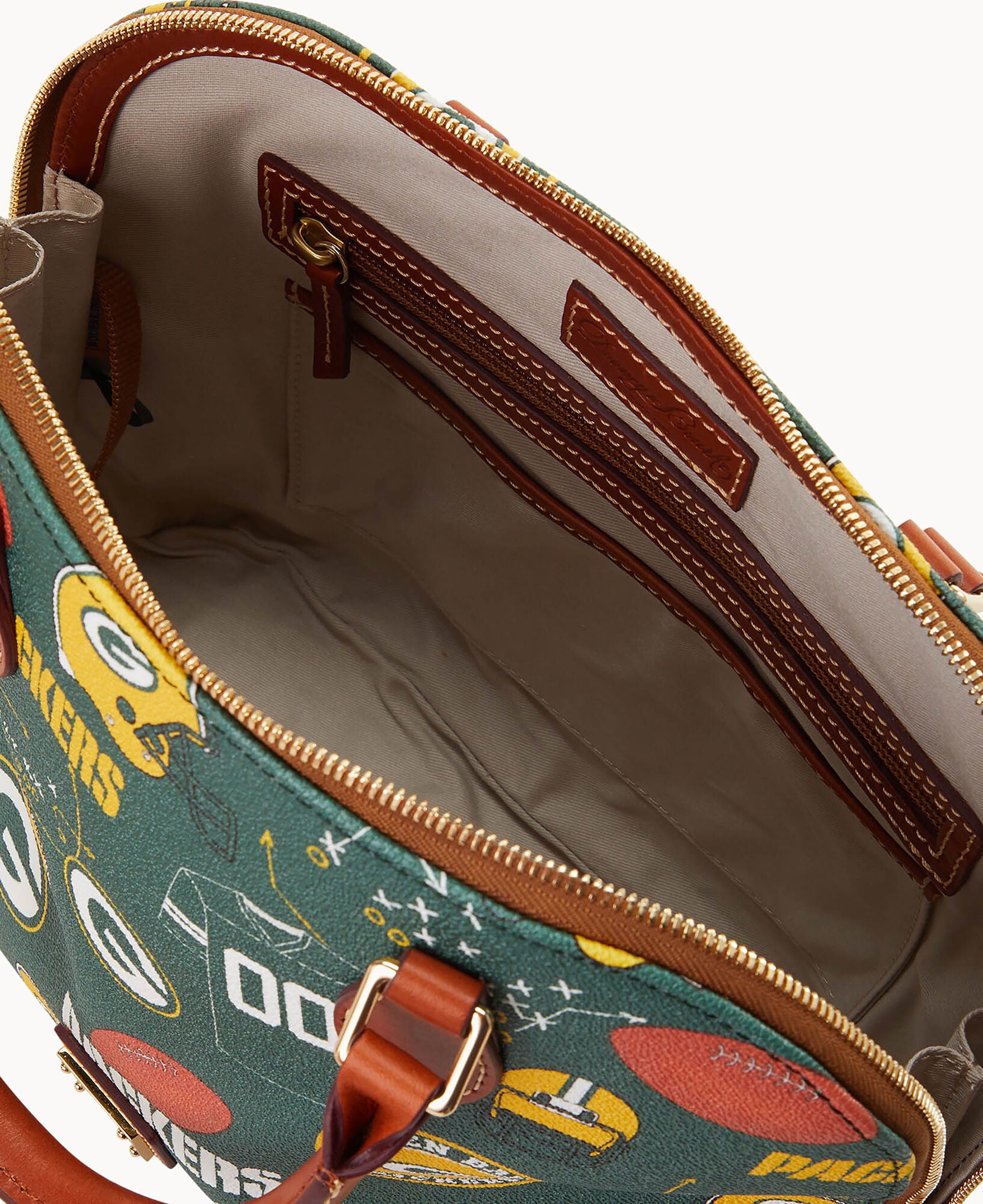 NFL Packers Zip Zip Satchel – Dooney & Bourke