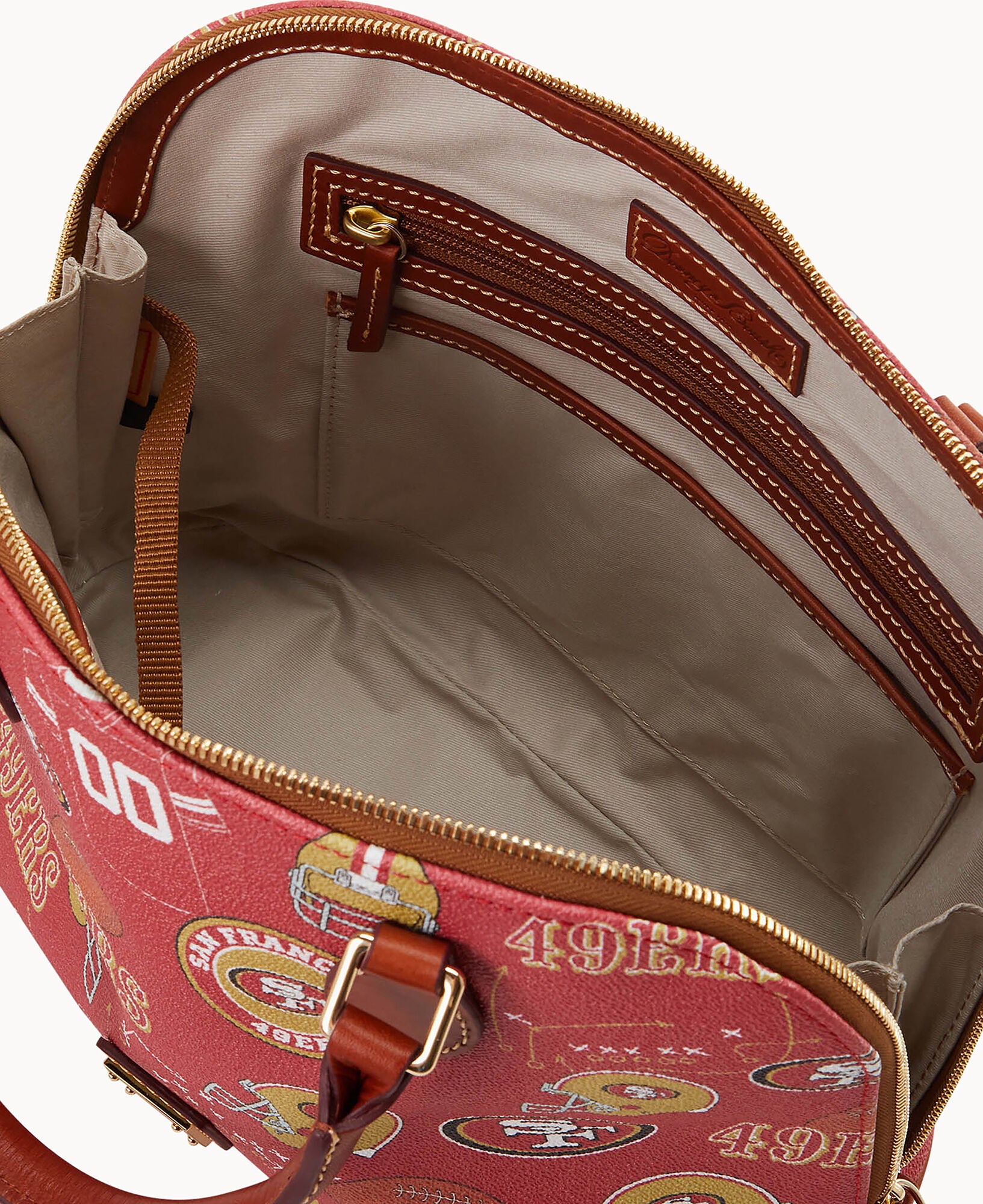 NFL 49ers Zip Zip Satchel – Dooney & Bourke