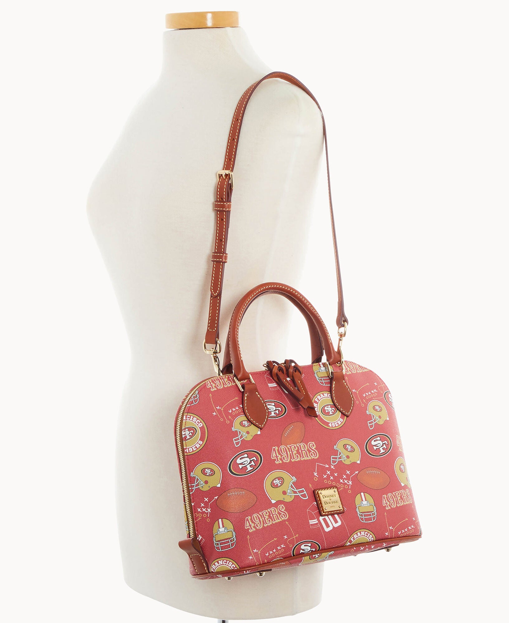 NFL 49ers Zip Zip Satchel – Dooney & Bourke