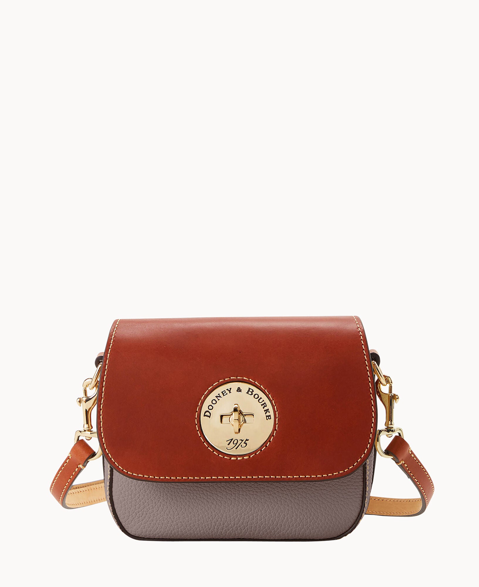 Pebble Turnlock Flap Saddle – Dooney & Bourke