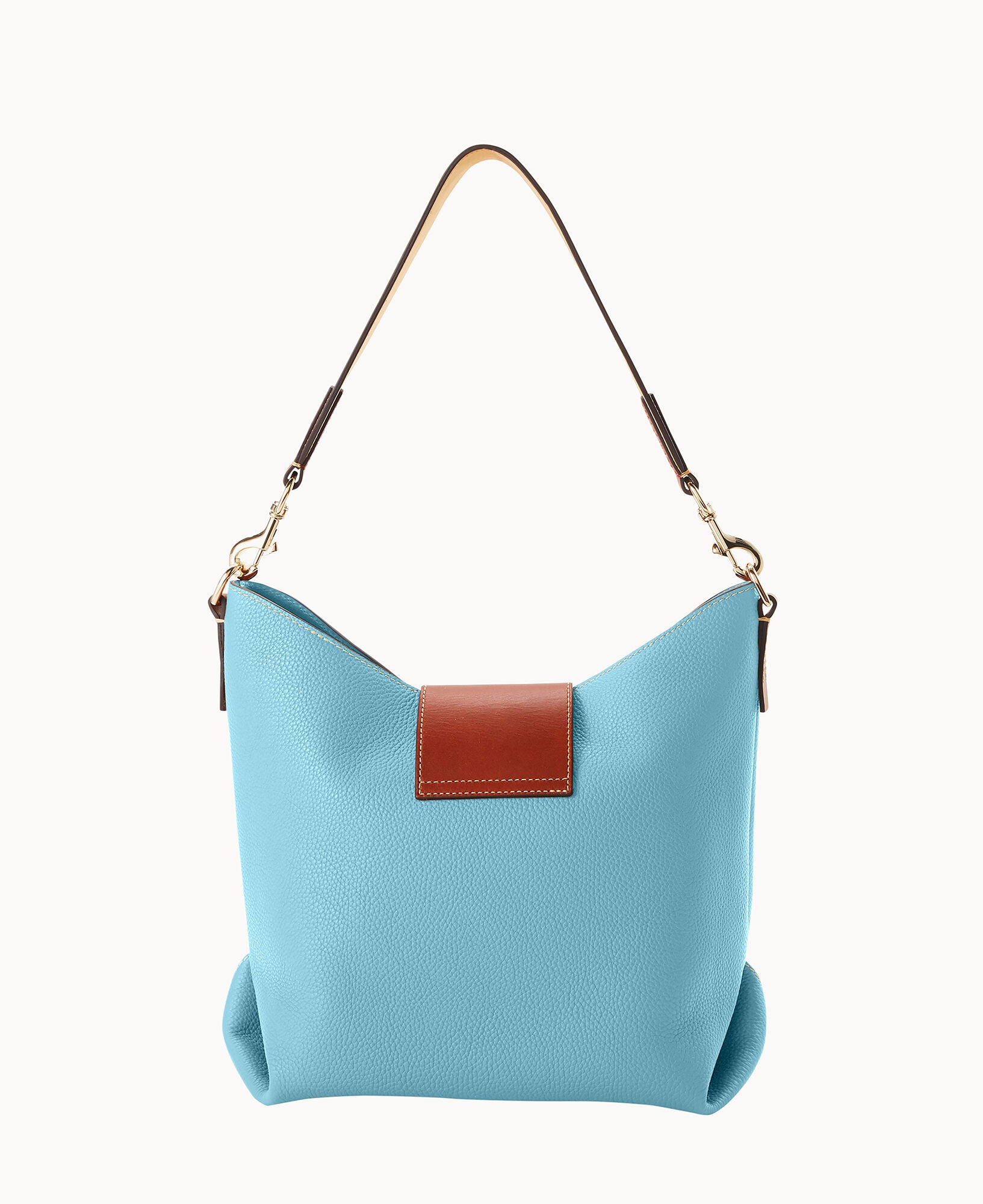 DOONEY&amp;BOURKE バイカラー USA製 シボ革 ショルダーバッグ Dooney & Bourke Women's Crossbody in Pebble Grain Leather, Large