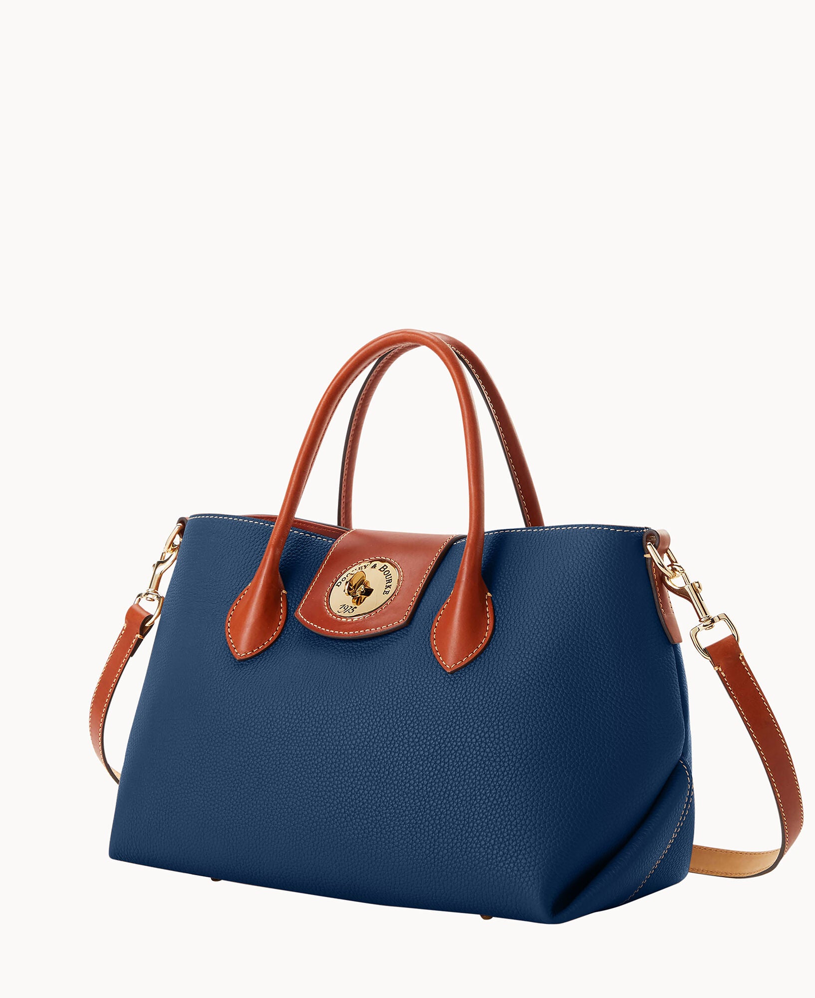 DOONEY＆BOURKE　ボストン　W53㎝　H30㎝　ショルダー付　OJ53 Pebble Turnlock Handle Tote 30 – Dooney & Bourke