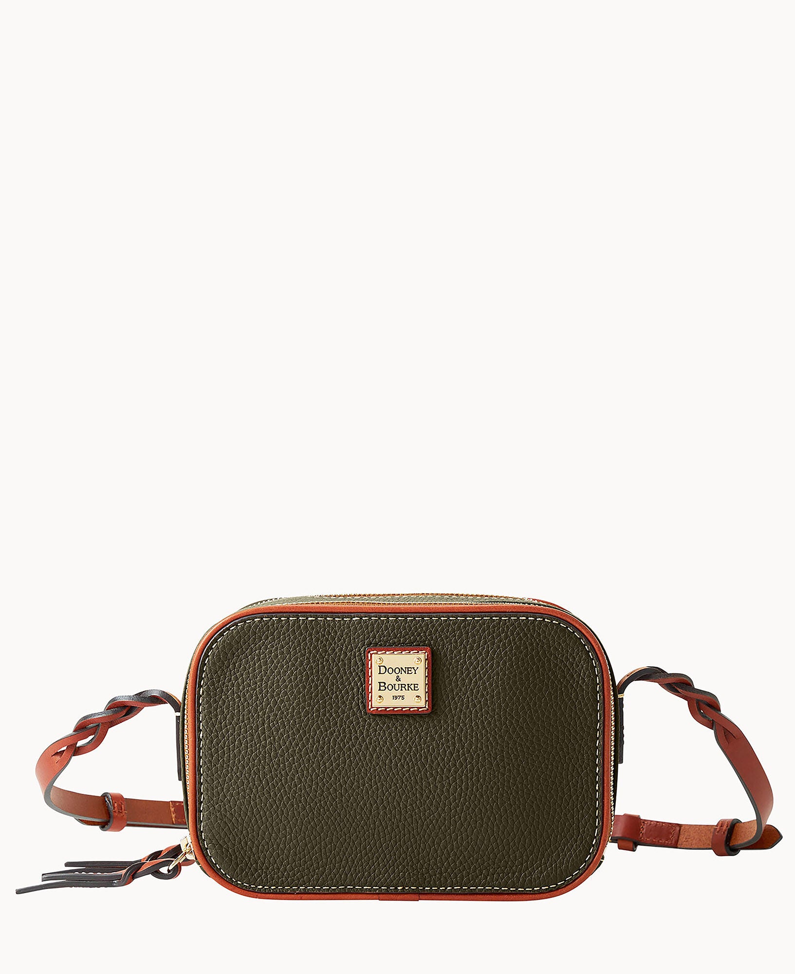 美品　Dooney & Bourke ショルダーバッグ オリーブ×ブラウン Pebble Grain Deni Crossbody – Dooney & Bourke