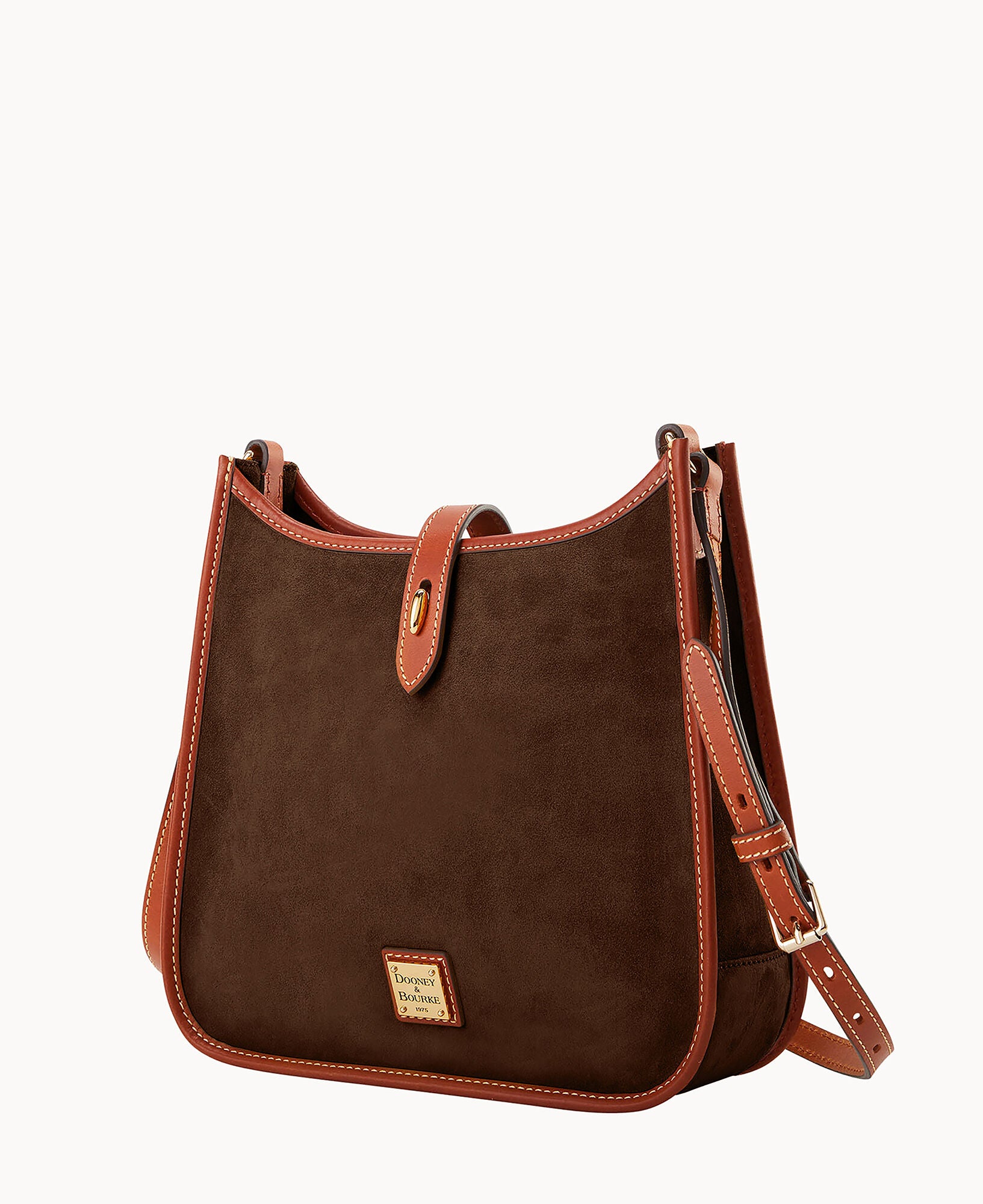 DOONEY&BOURKE トートバッグ ショルダー シボ革 肩掛け ブラウン Suede Messenger Crossbody – Dooney & Bourke