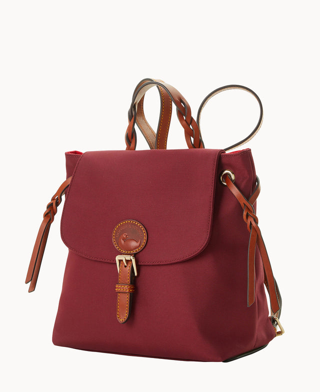dooney bourke smooth leather backpack Nylon Flap Backpack – Dooney & Bourke