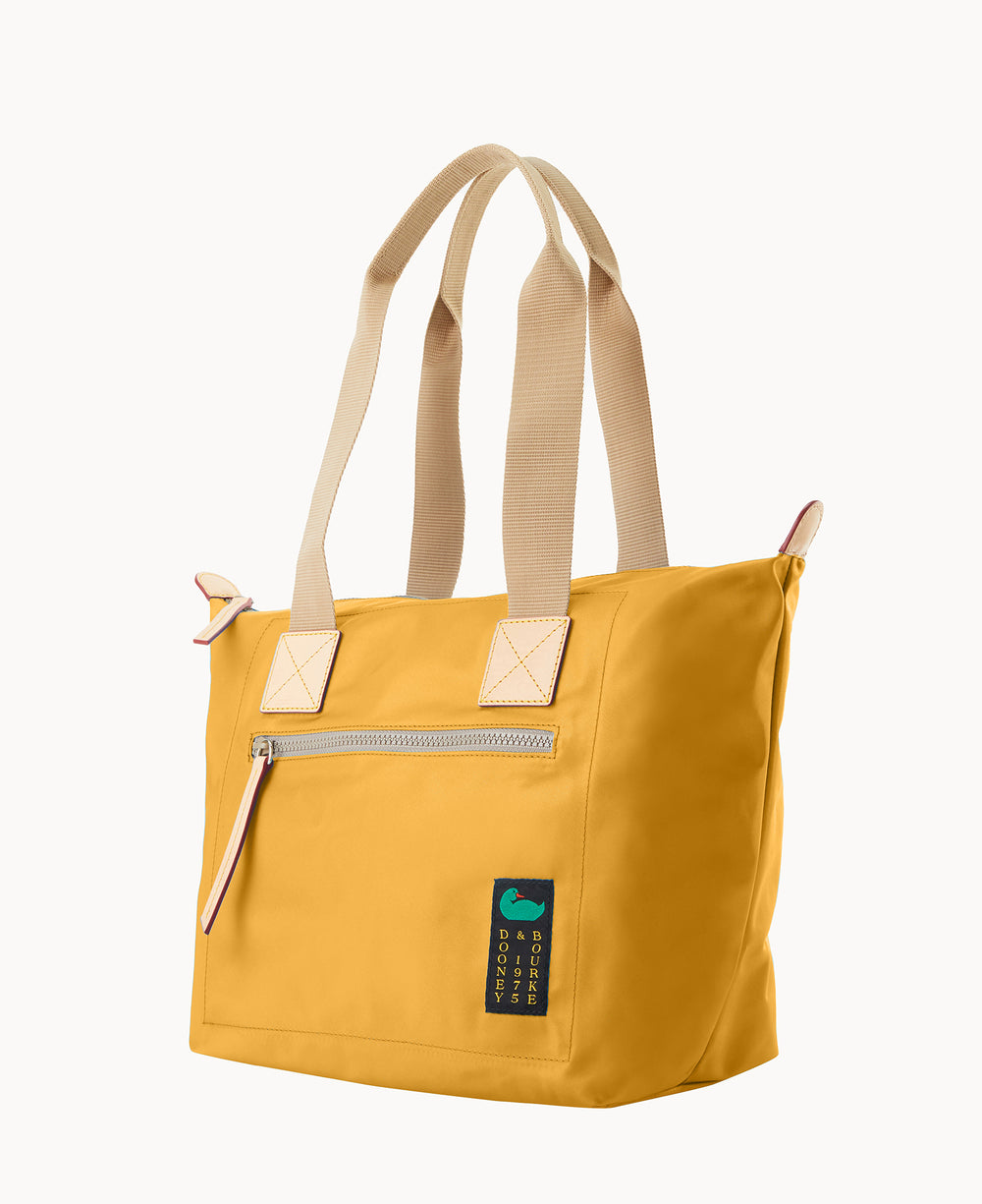 Nylon Front Zip Tote