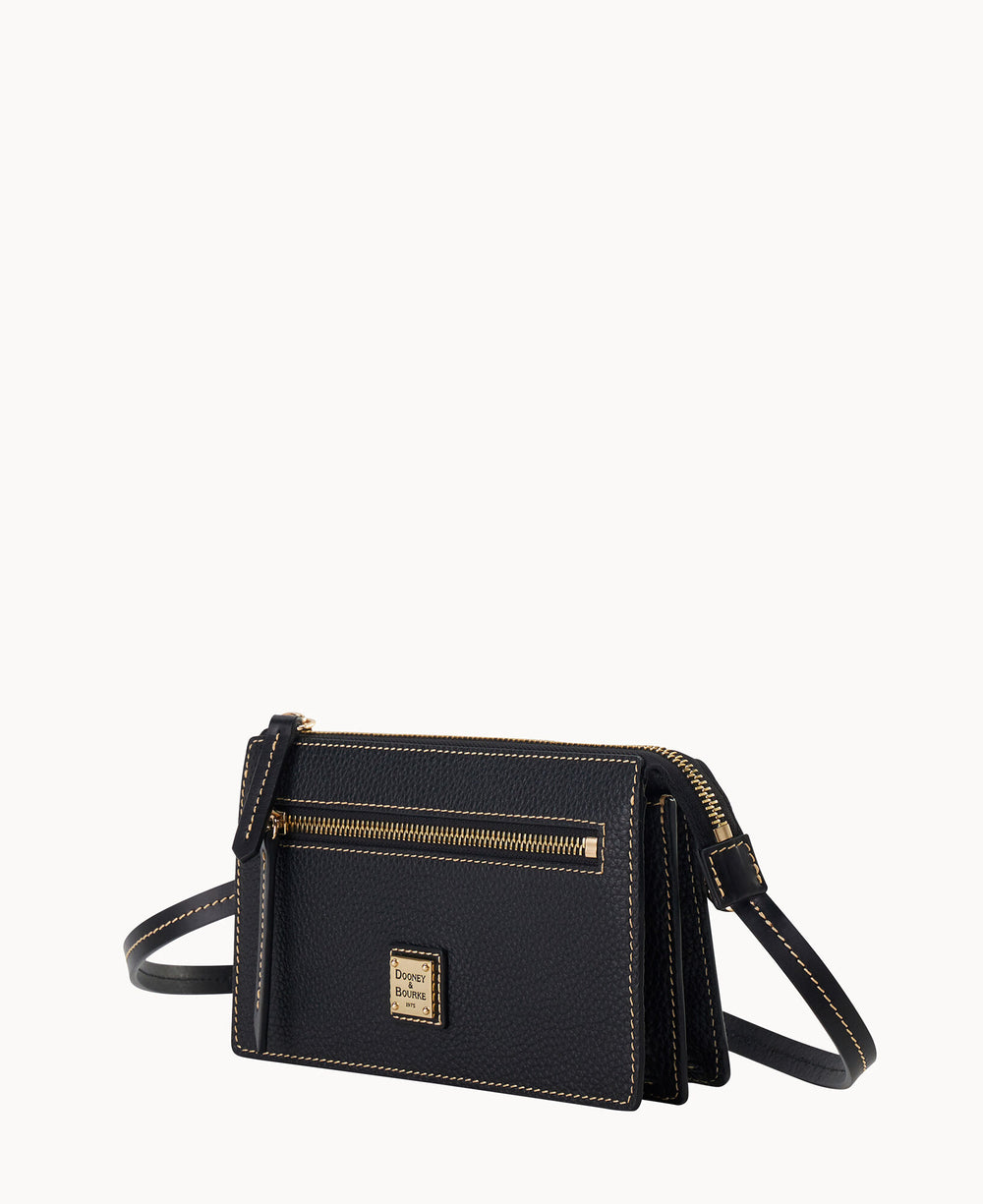 Pebble Grain Multi Zip Crossbody