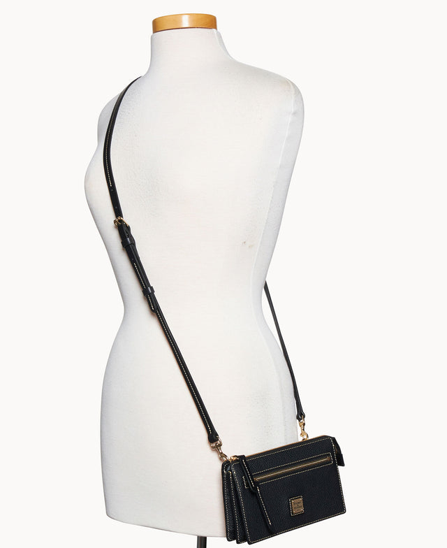 Pebble Grain Multi Zip Crossbody