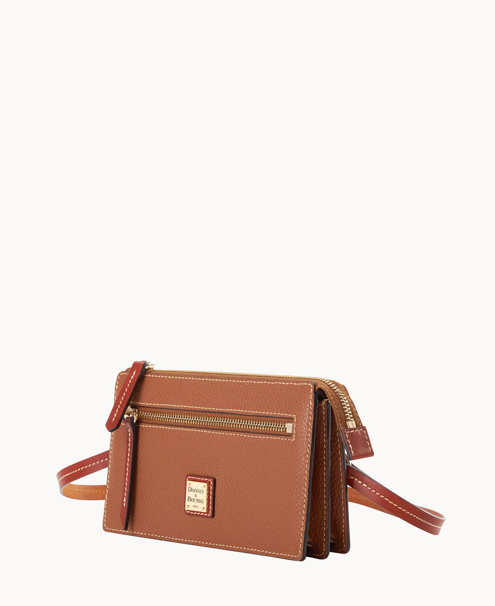 Pebble Grain Multi Zip Crossbody