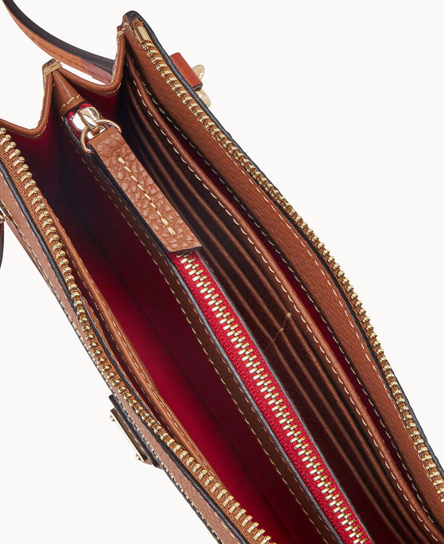 Pebble Grain Multi Zip Crossbody