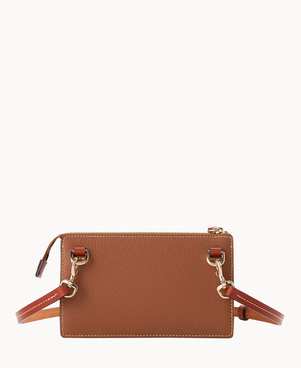 Pebble Grain Multi Zip Crossbody