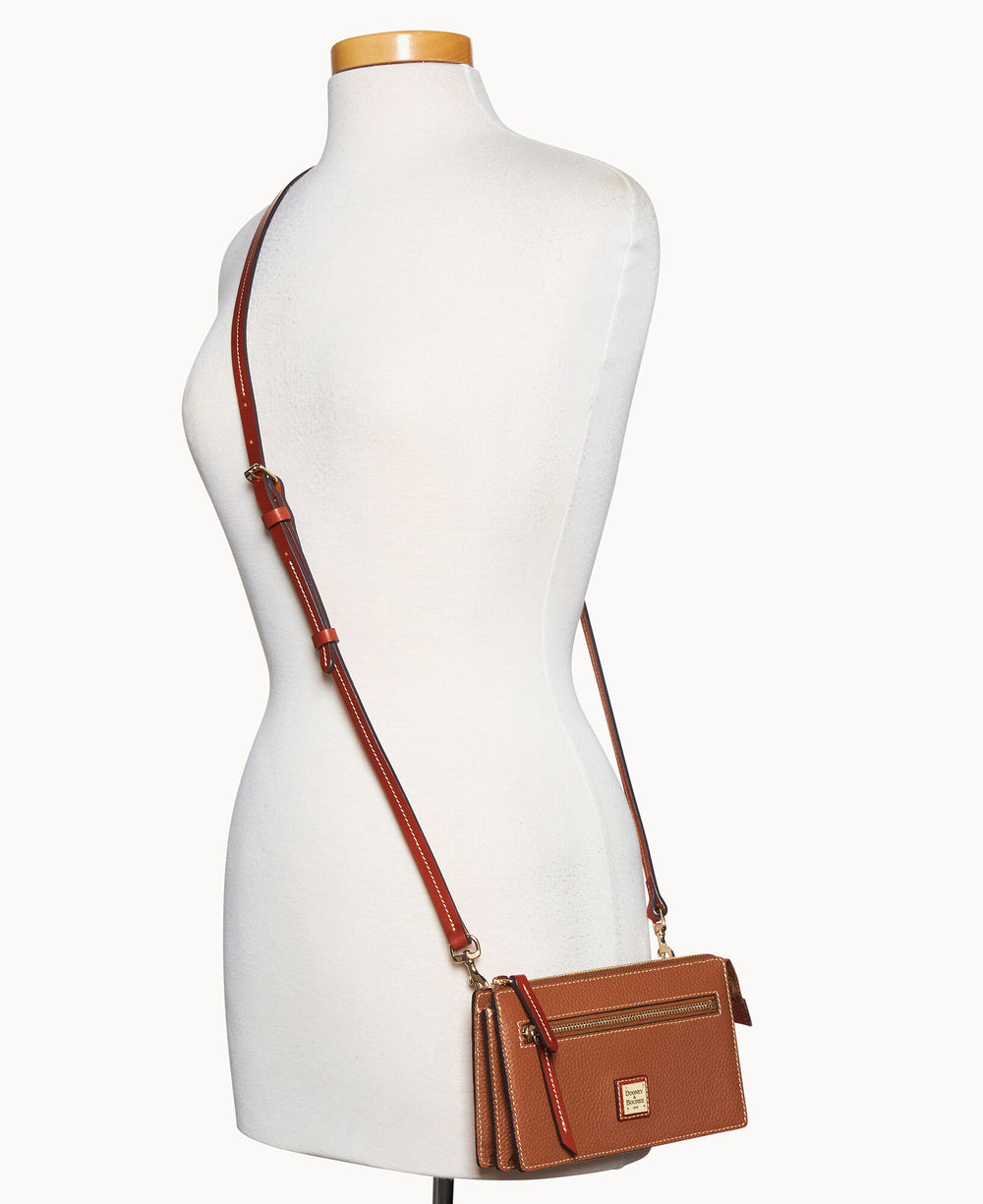 Pebble Grain Multi Zip Crossbody