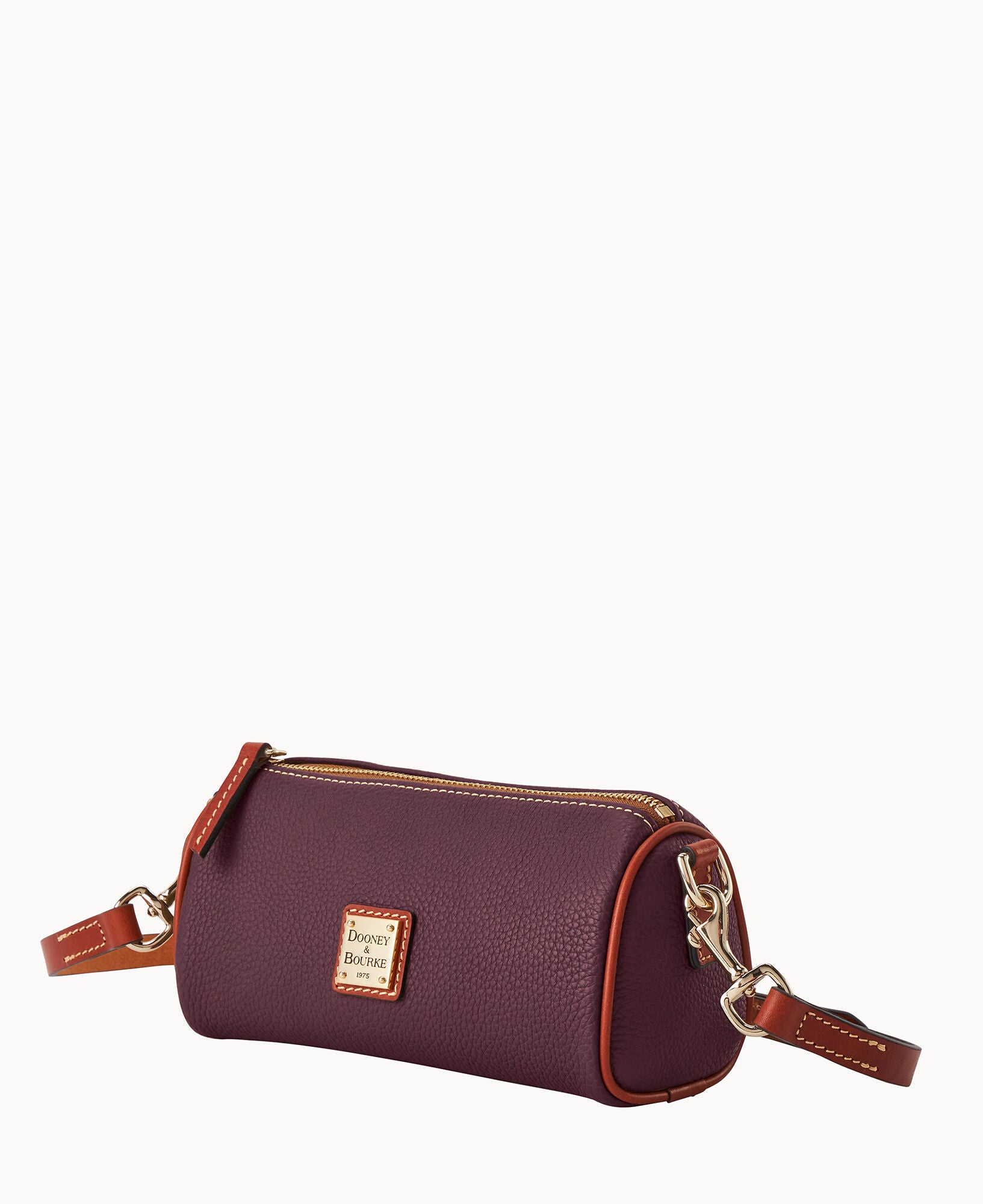 Dooney & Bourke バーガンディ ショルダーバッグ Pebble Grain Barrel Crossbody 20 – Dooney & Bourke