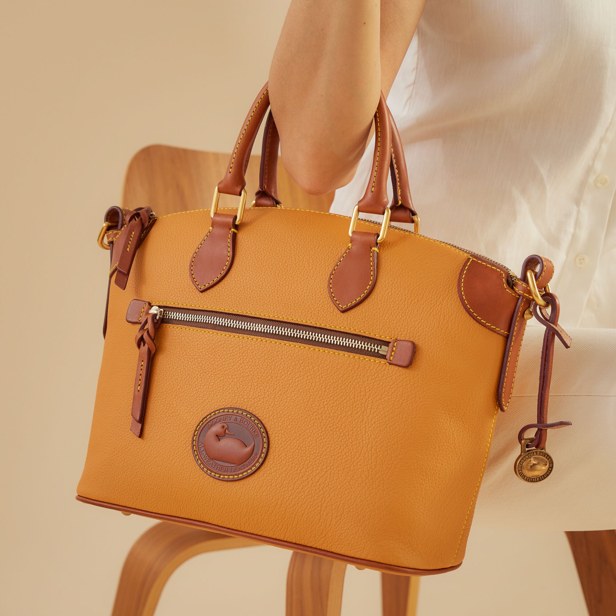 All Weather Leather 3.0 Domed Satchel 30 – Dooney & Bourke