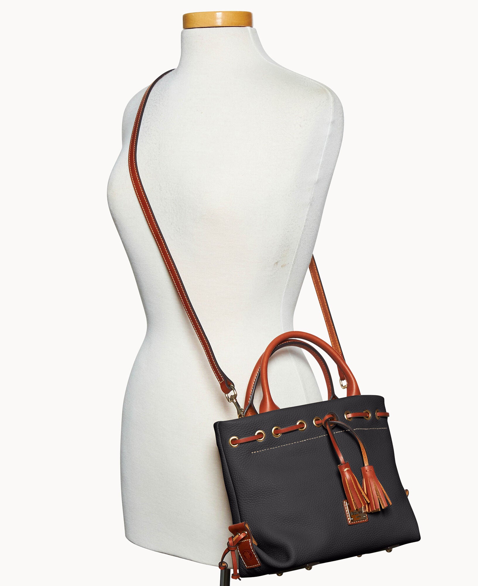 Pebble Grain Tassel Tote – Dooney & Bourke
