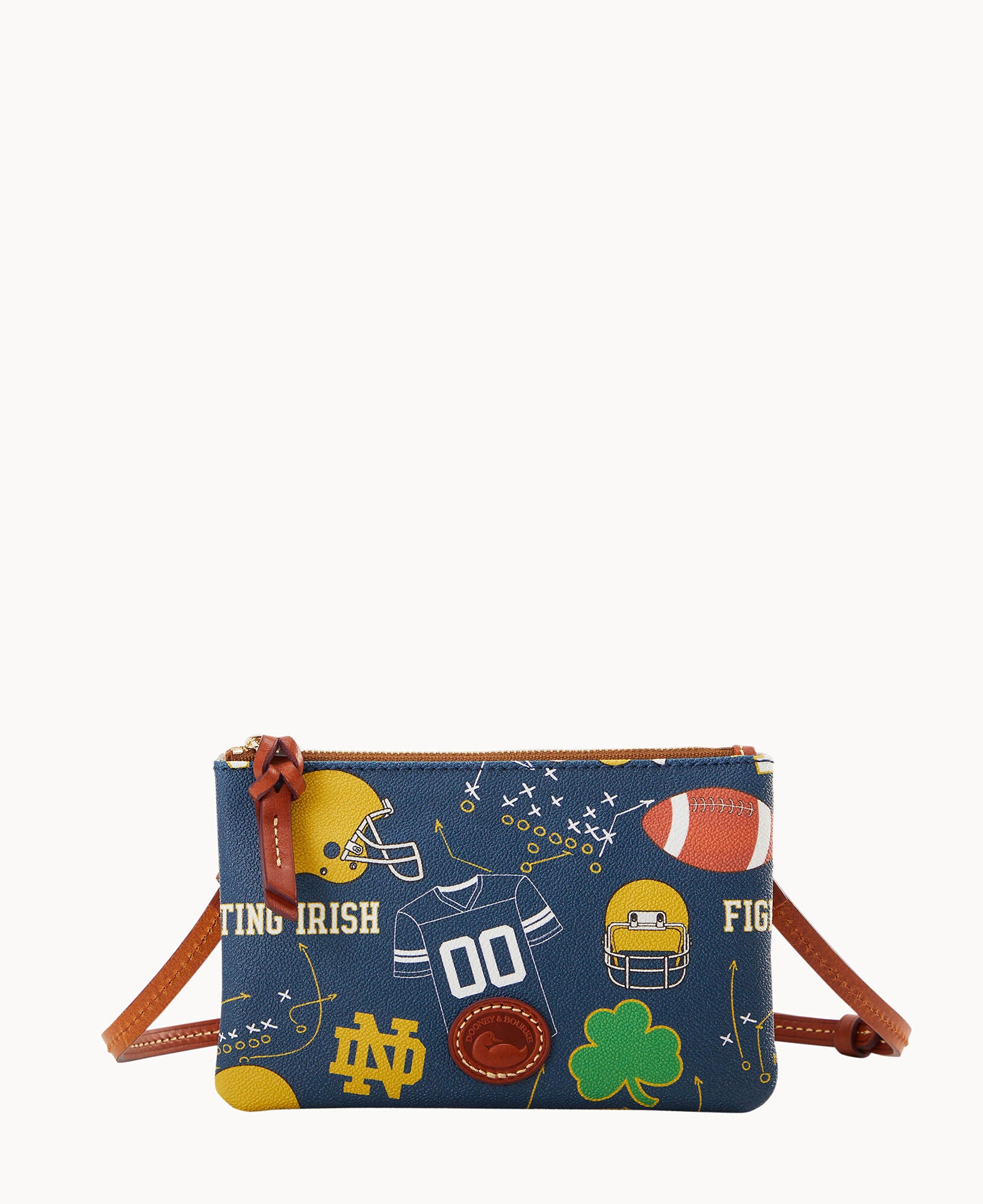 les paniers de notre dame ハンドメイドバスケット Collegiate University of Notre Dame Top Zip Crossbody – Dooney