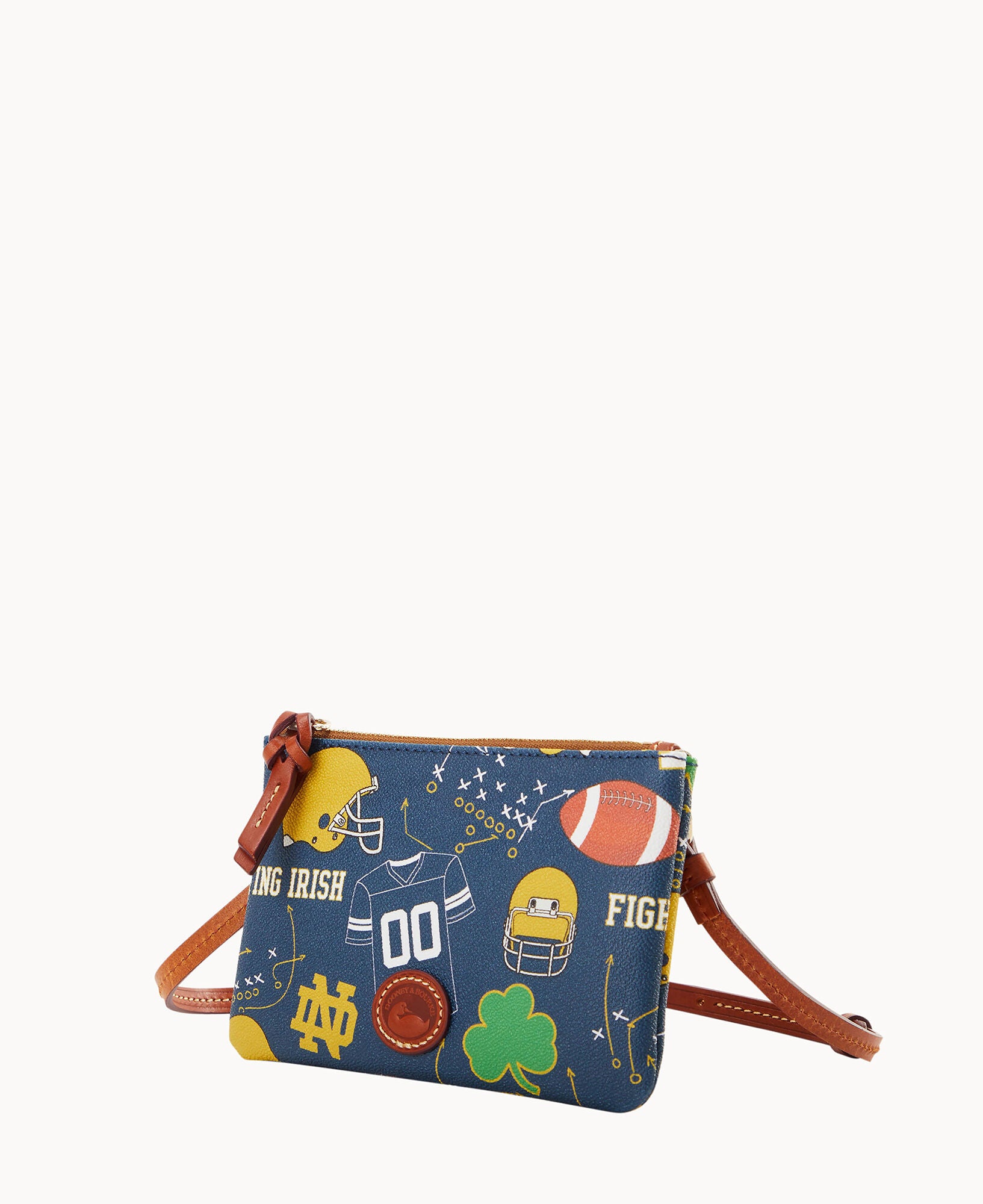 Collegiate University of Notre Dame Top Zip Crossbody – Dooney
