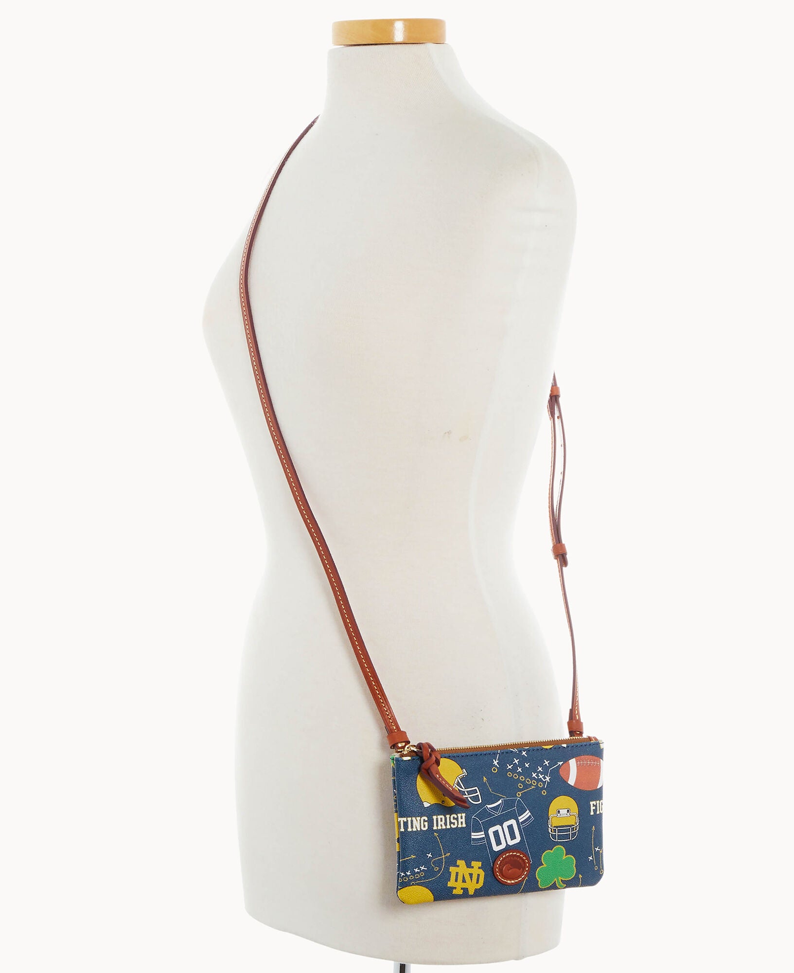 Collegiate University of Notre Dame Top Zip Crossbody – Dooney