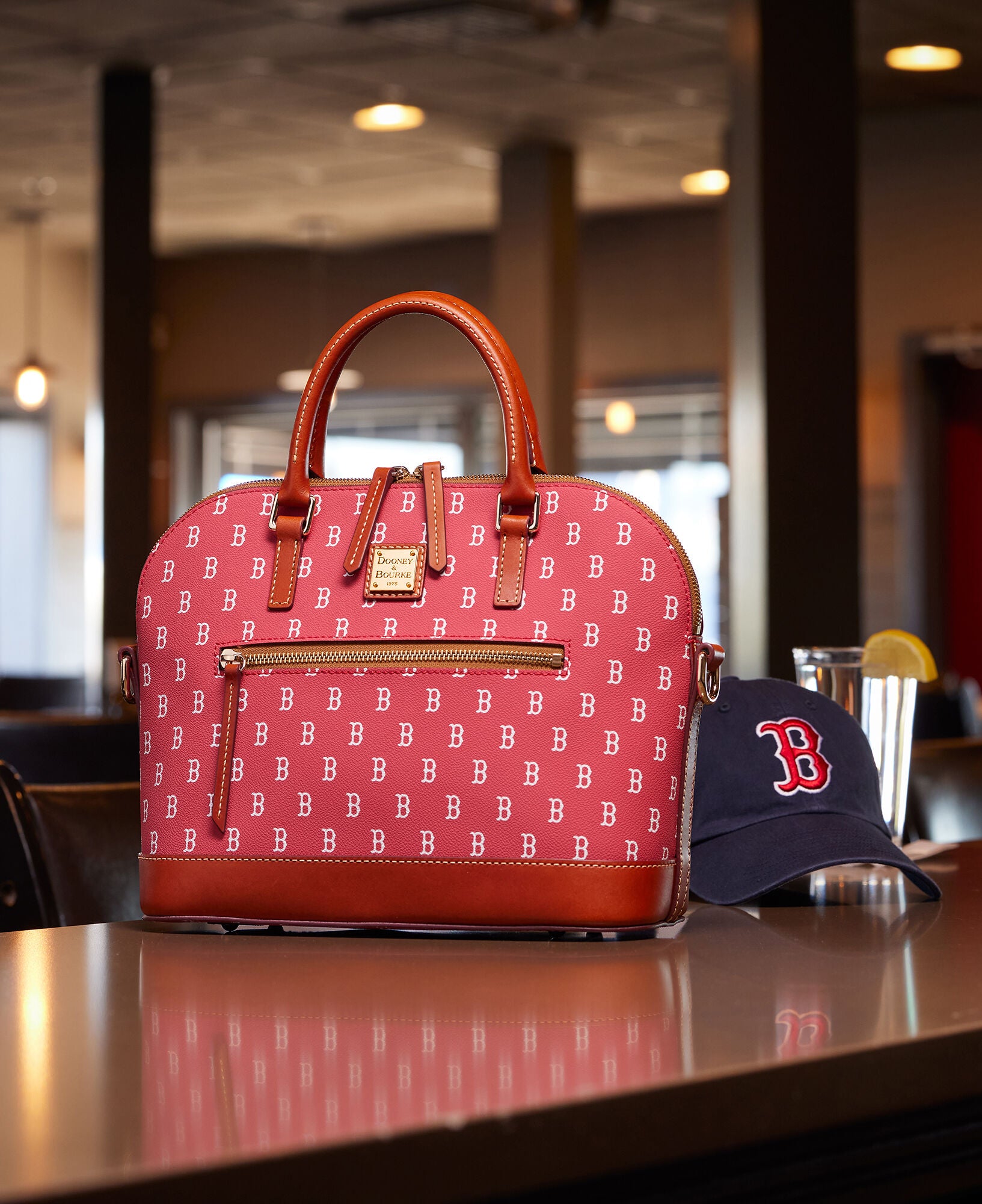 MLB Red Sox Domed Zip Satchel – Dooney & Bourke