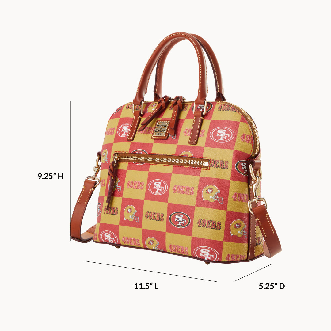 NFL 49ERS Domed Zip Satchel – Dooney & Bourke