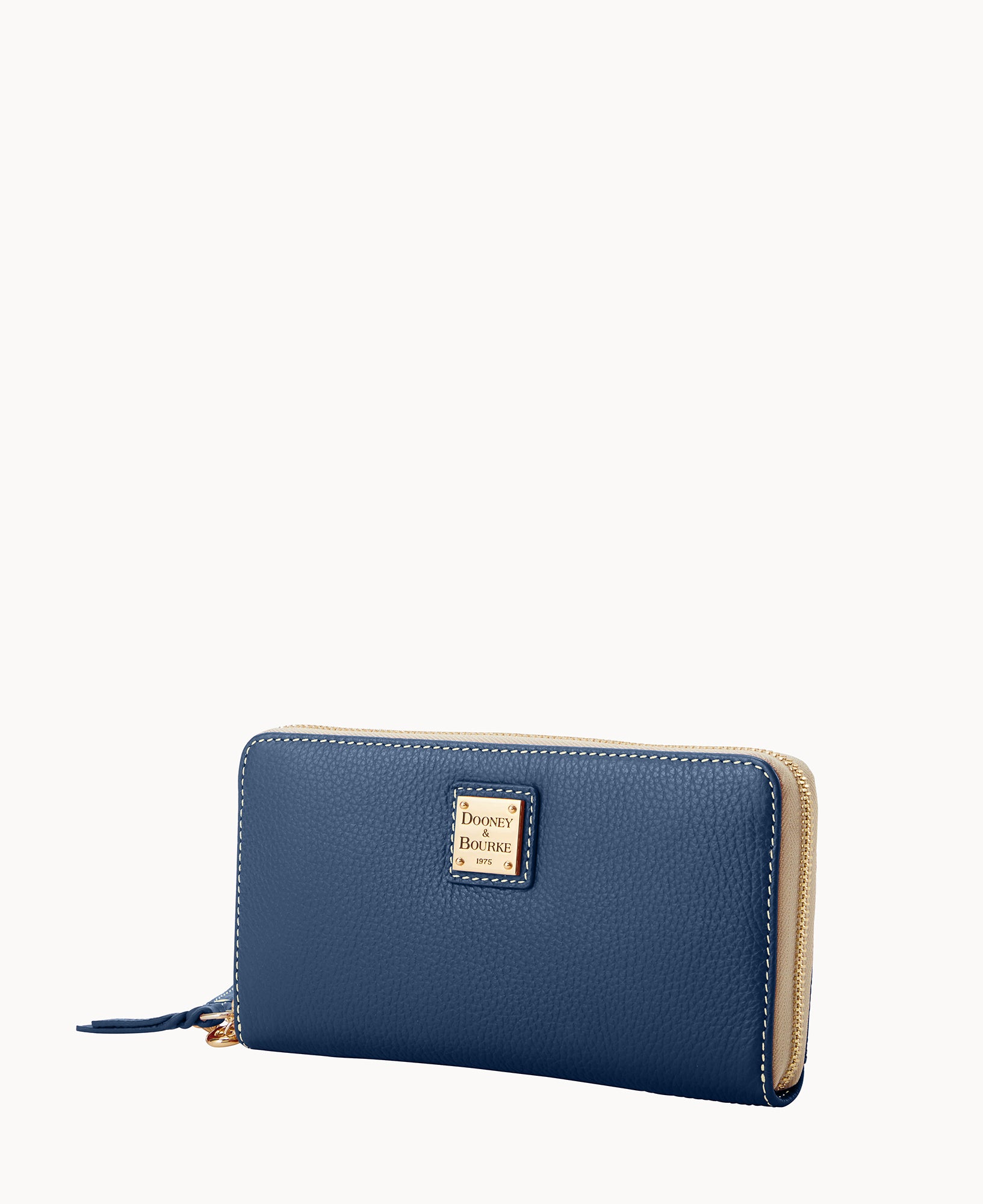 Gravy Leather 夏色 スカイブルー ロングウォレット ファニー Lucca Leather Large Zip Around Wristlet – Dooney & Bourke