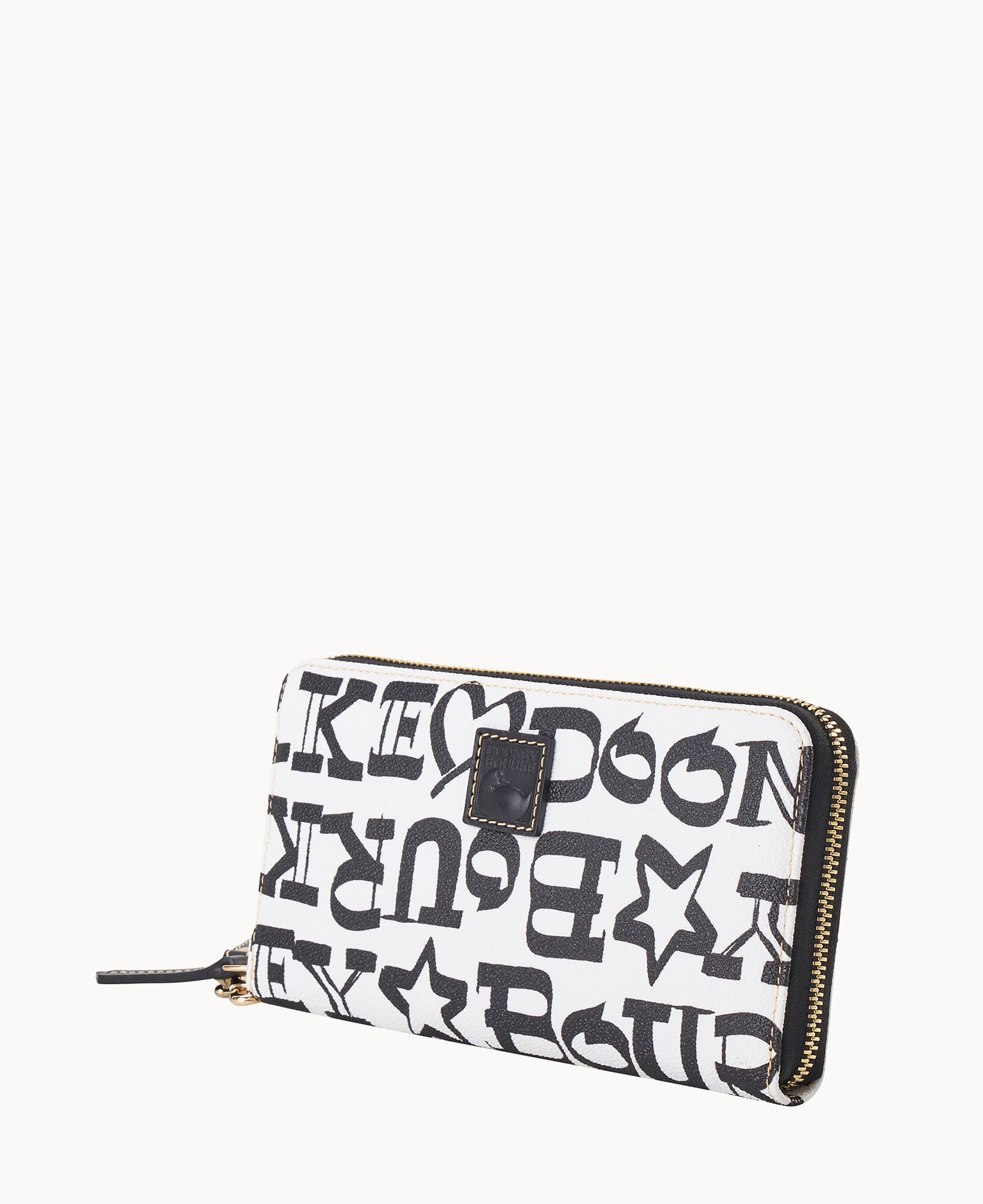 Doodle II Coated Cotton Large Zip Around Wristlet – Dooney & Bourke