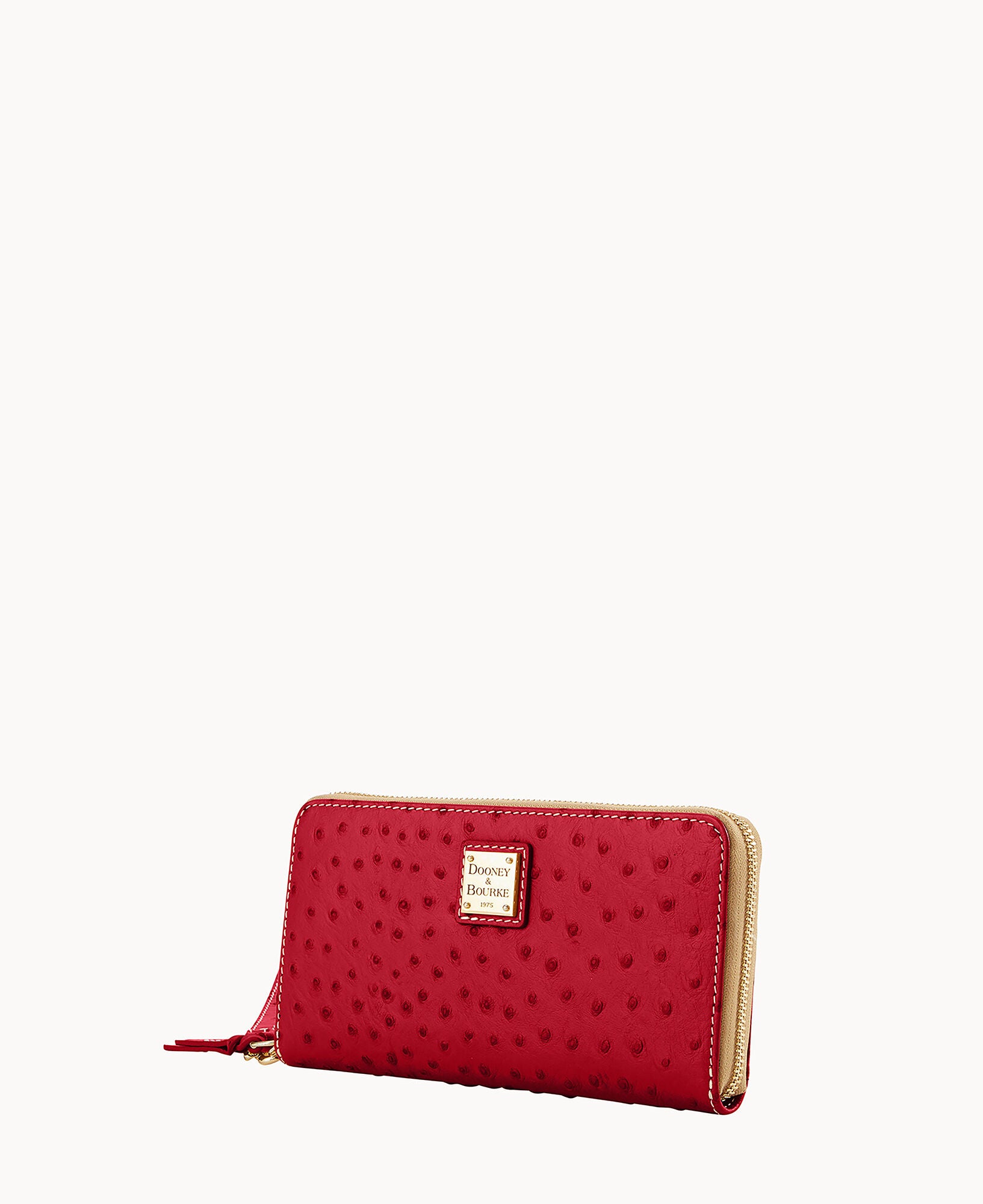 Ostrich Large Zip Around Wristlet – Dooney & Bourke