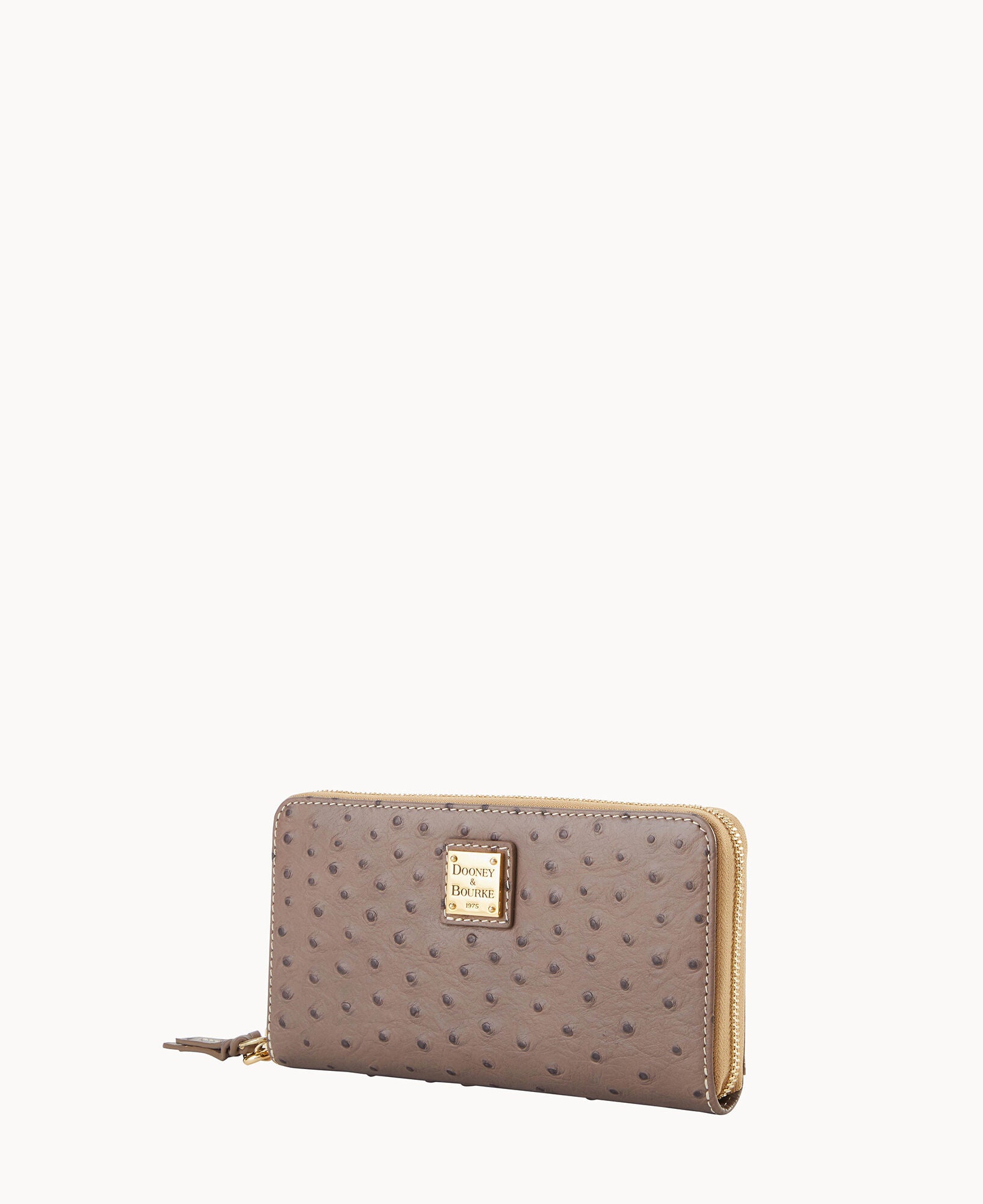 Ostrich Large Zip Around Wristlet – Dooney & Bourke