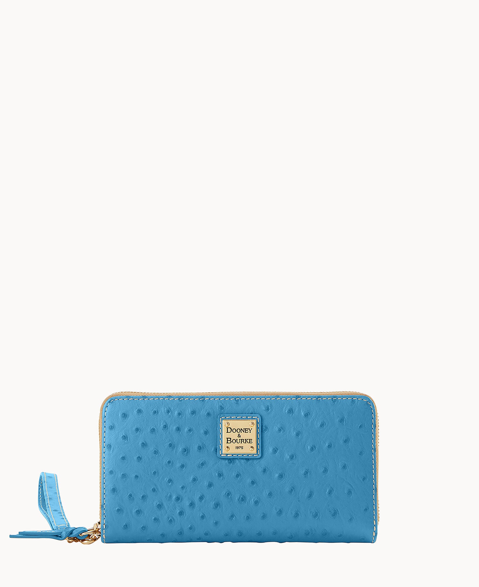 Ostrich Large Zip Around Wristlet – Dooney & Bourke