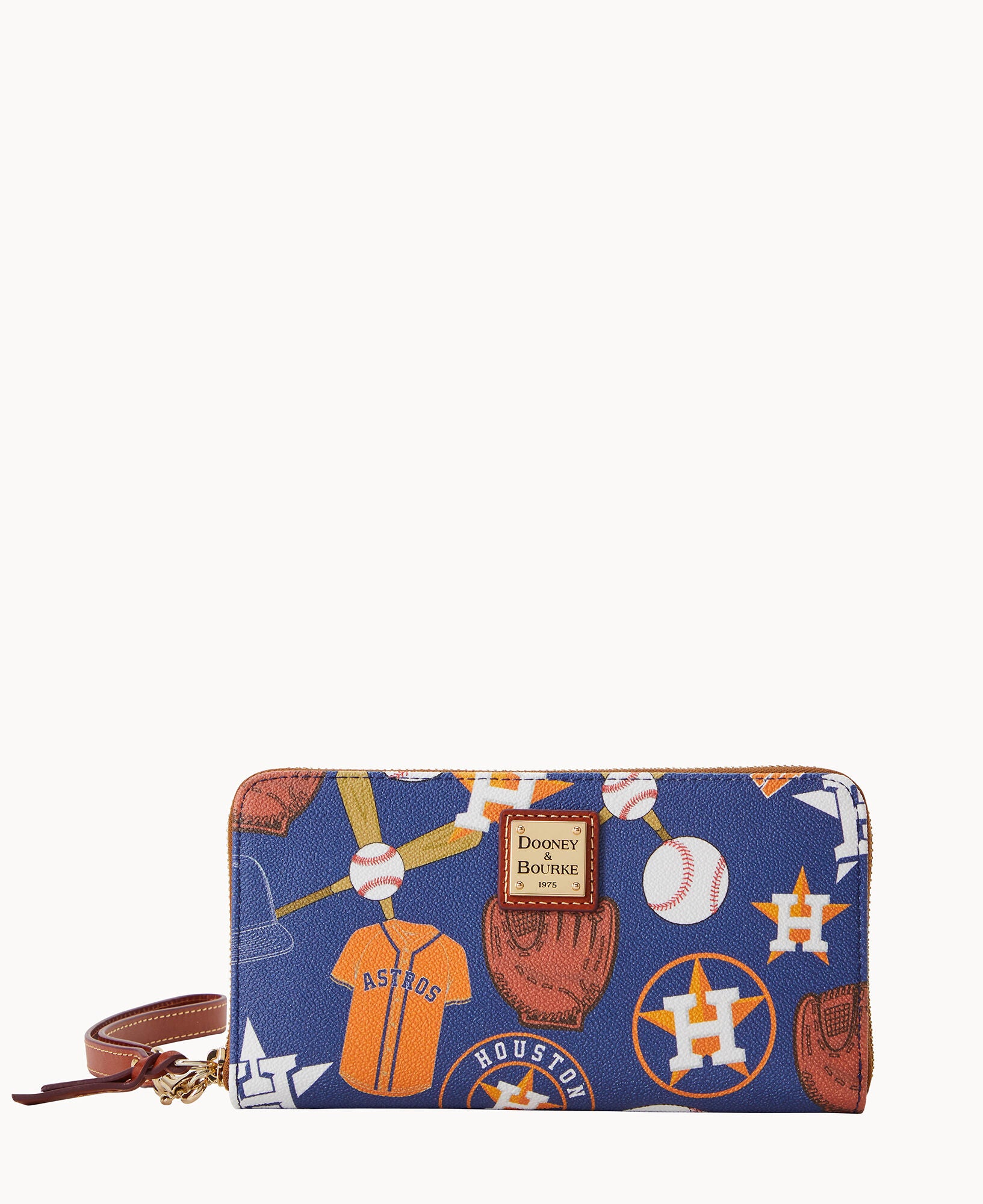 MLB Astros Large Zip Around Wristlet – Dooney & Bourke