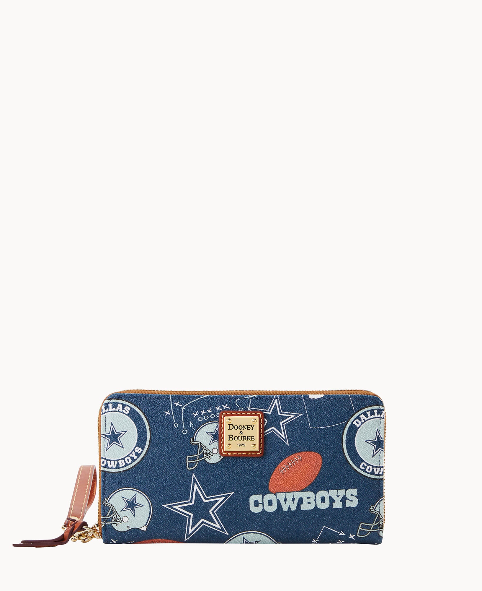 NFL Cowboys Large Zip Around Wristlet – Dooney & Bourke