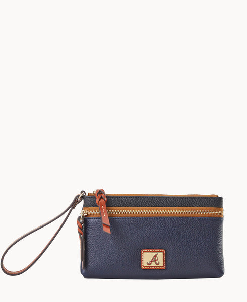 MLB Braves Double Zip Wristlet – Dooney & Bourke