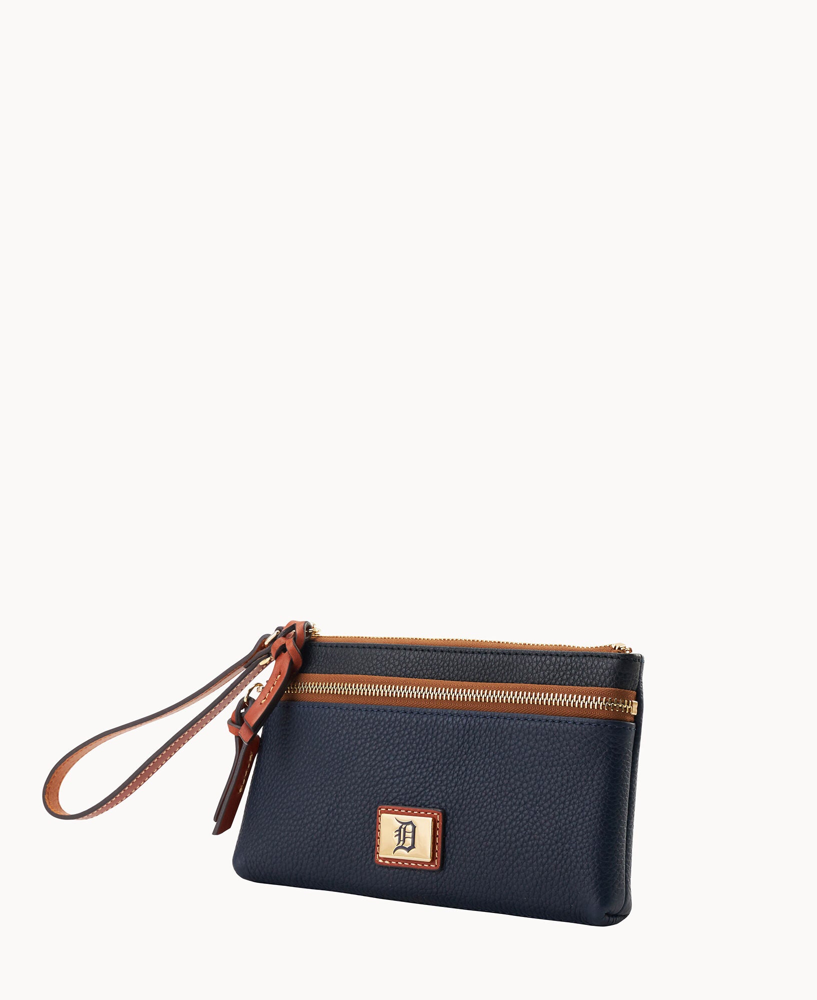 MLB Tigers Double Zip Wristlet – Dooney & Bourke