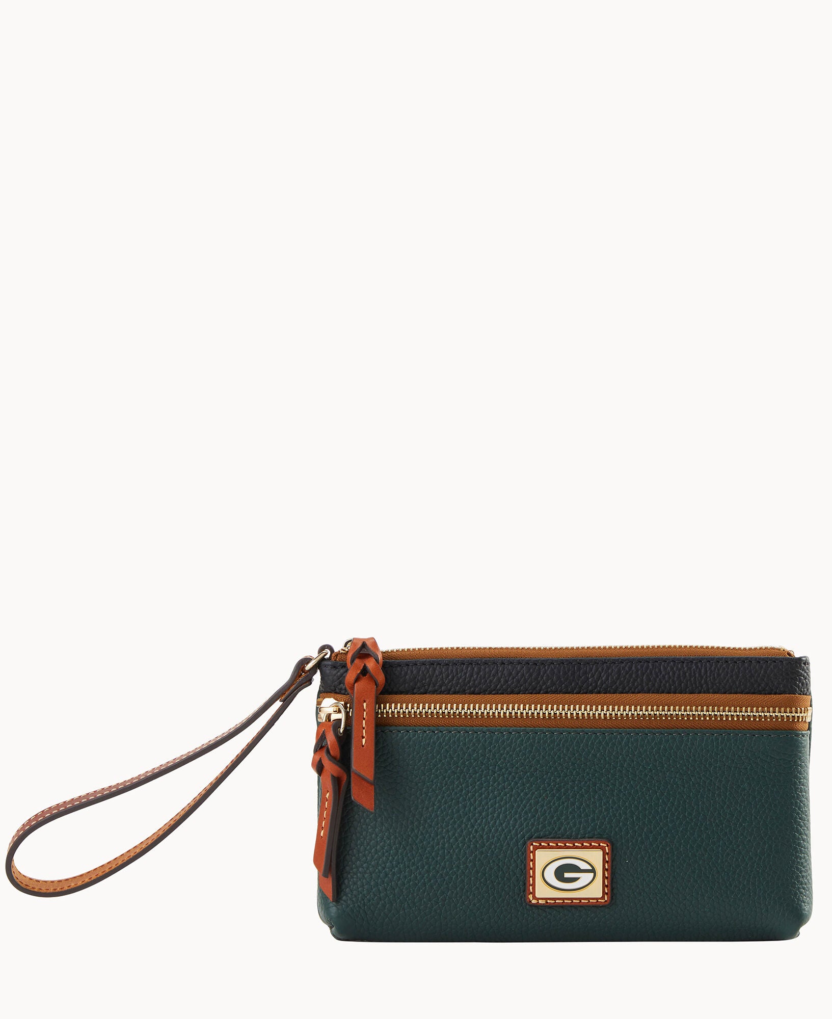 NFL Packers Double Zip Wristlet – Dooney & Bourke