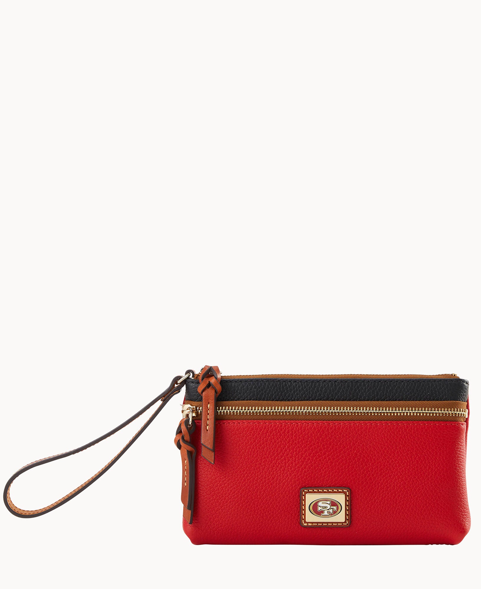NFL 49ERS Double Zip Wristlet – Dooney & Bourke